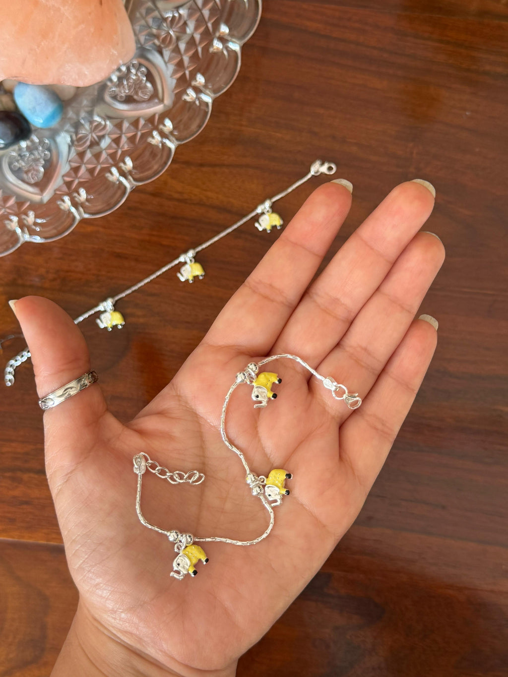 Gannu Little Steps - 92.5 Silver Anklets for Kids