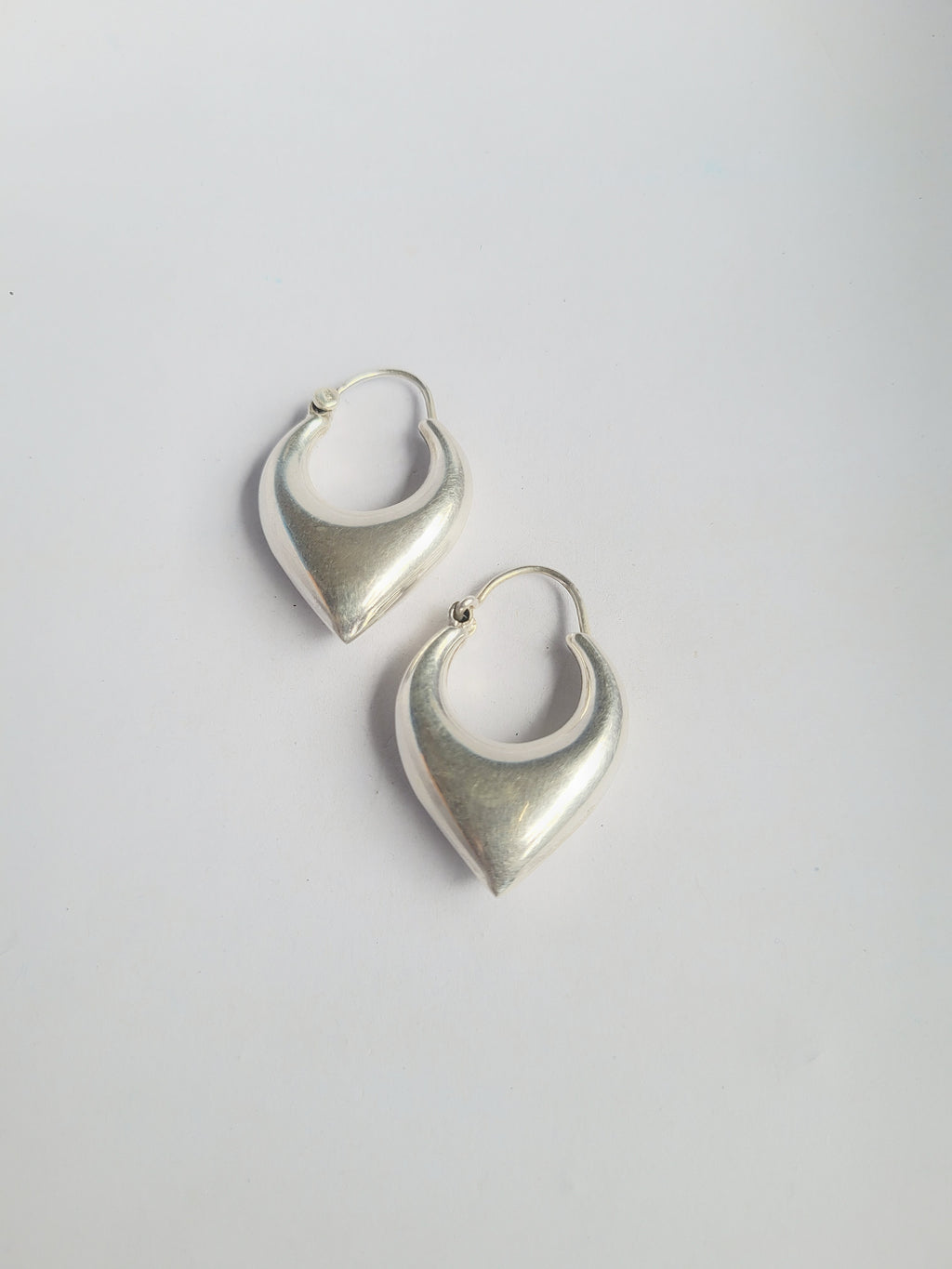 Chandrika Glow 92.5 Silver Statement Hoop Earrings
