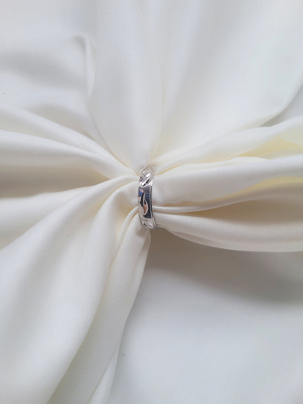 Vine Leaf Band 92.5 Silver Ring