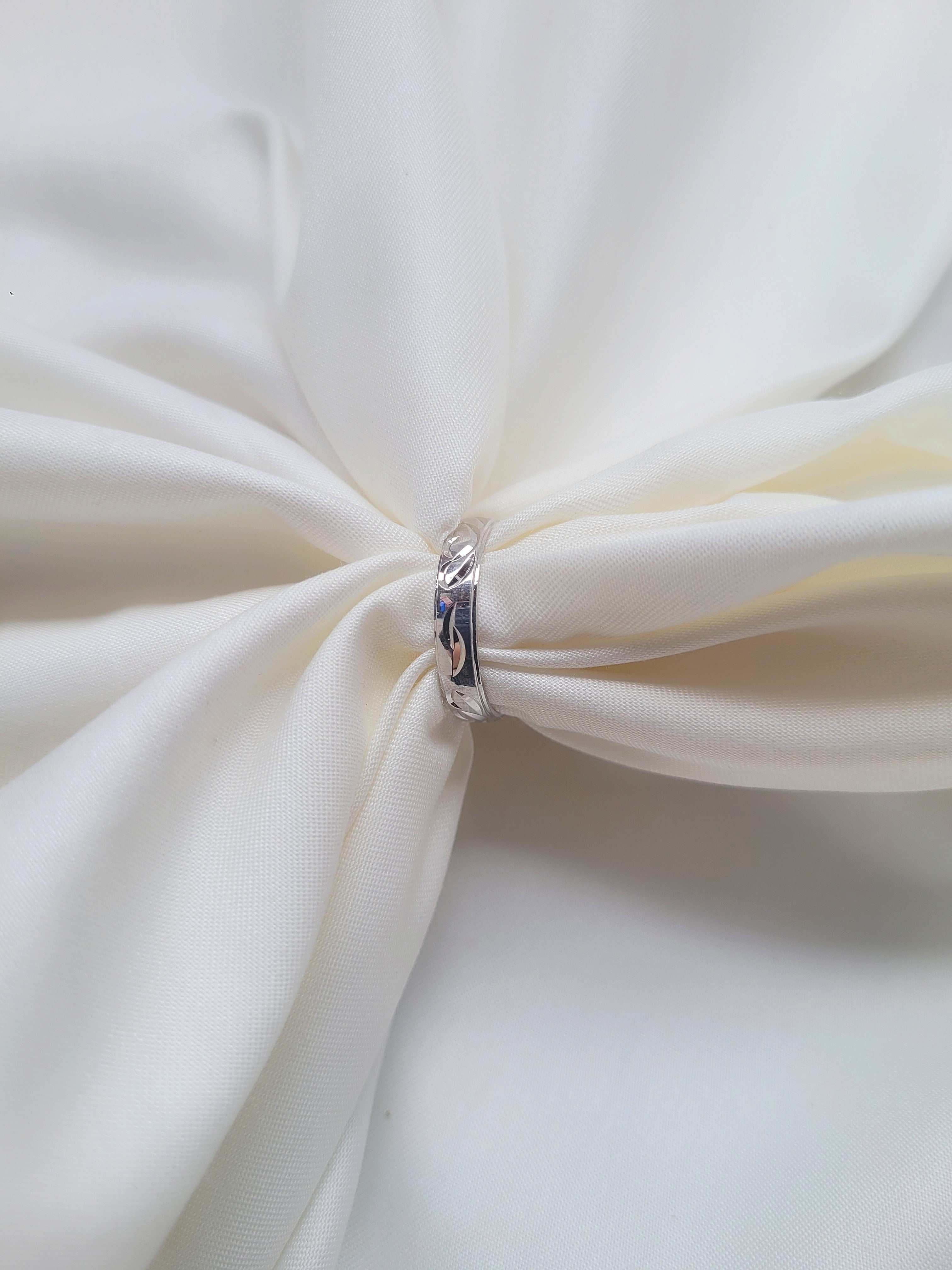 Vine Leaf Band 92.5 Silver Ring