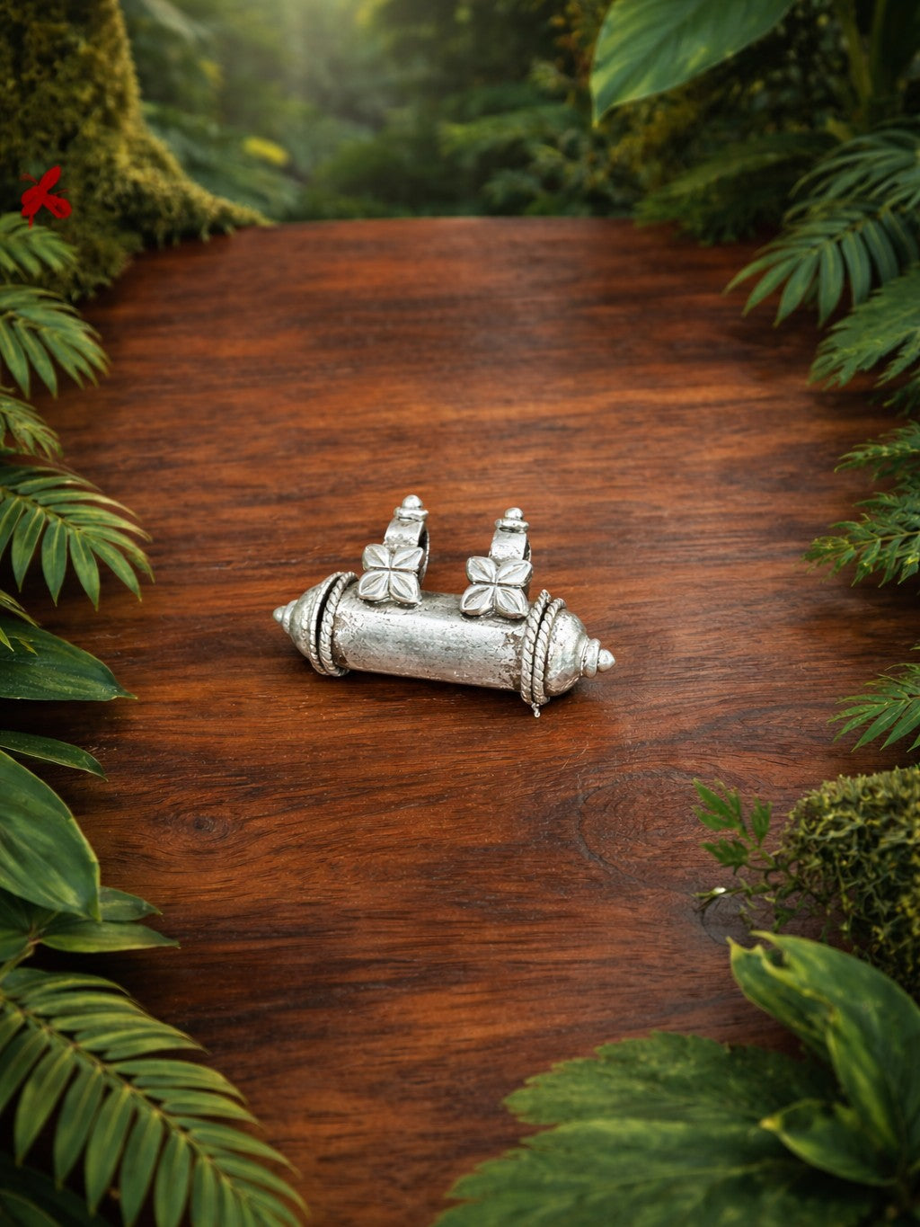 Dhol Pendant - 925 Silver Handcrafted Mangalsutra Pendant - Traditional