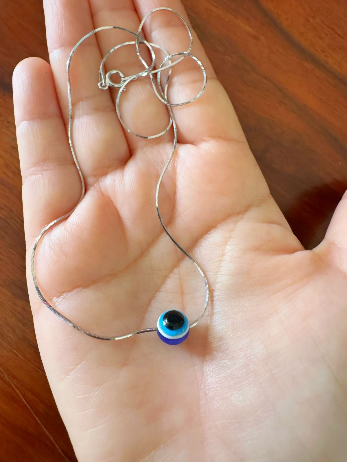 Evil Eye - Handcrafted 92.5 Silver Pendant With Chain