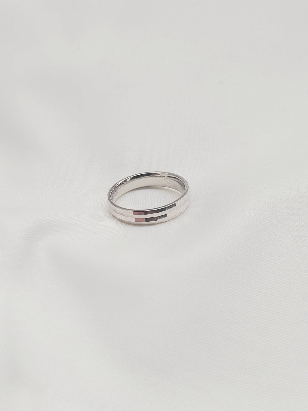 Duo Edge Band 92.5 Silver Ring