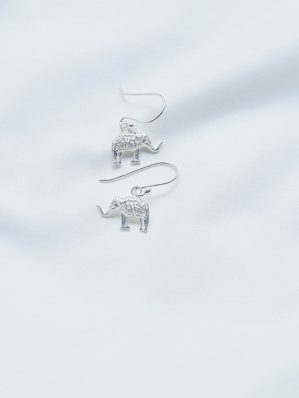 Haathi Shobha 92.5 Silver Drop Earrings - Handcrafted