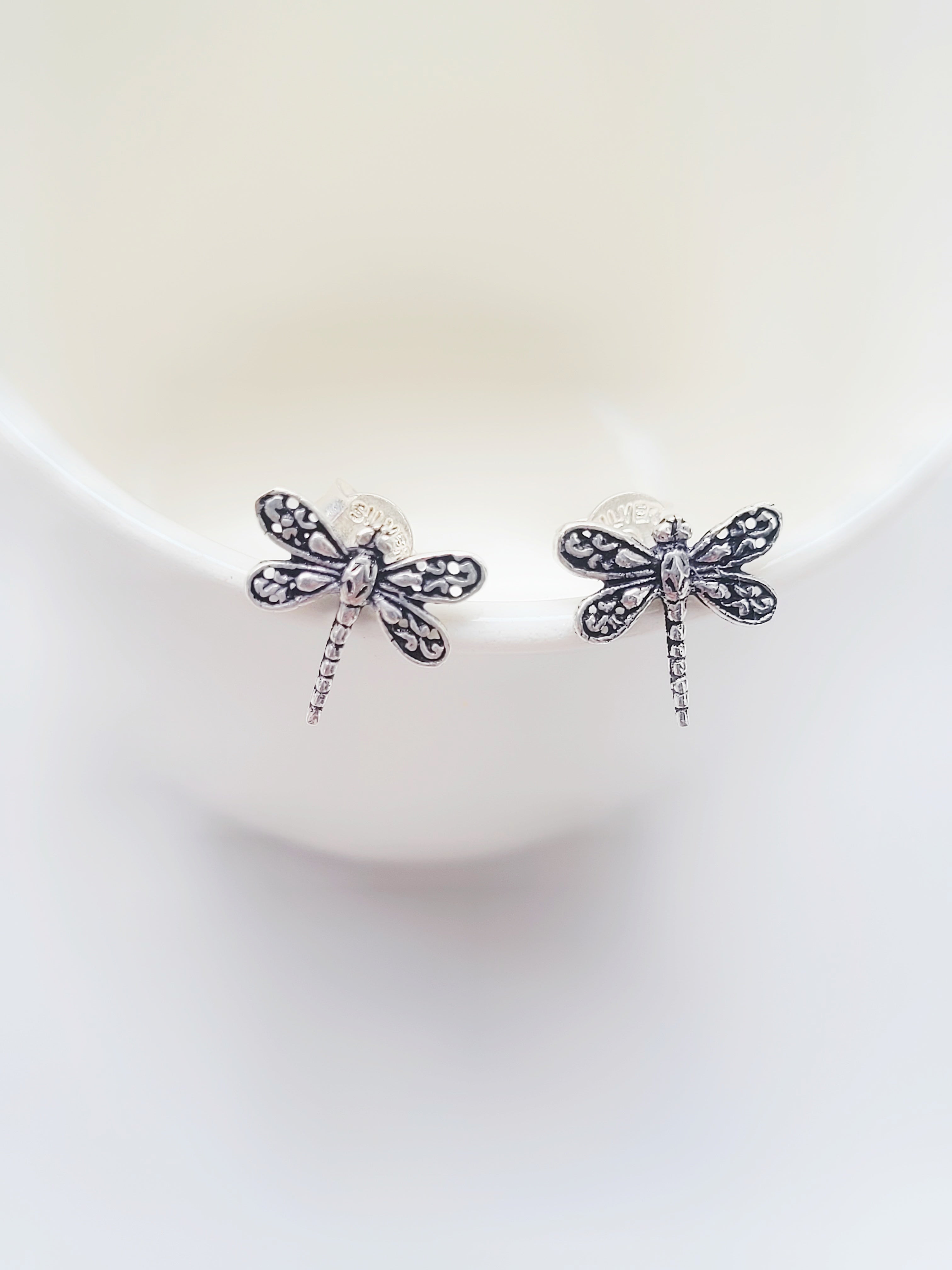 Dragon Fly Whisper 92.5 Silver Studs - Handcrafted