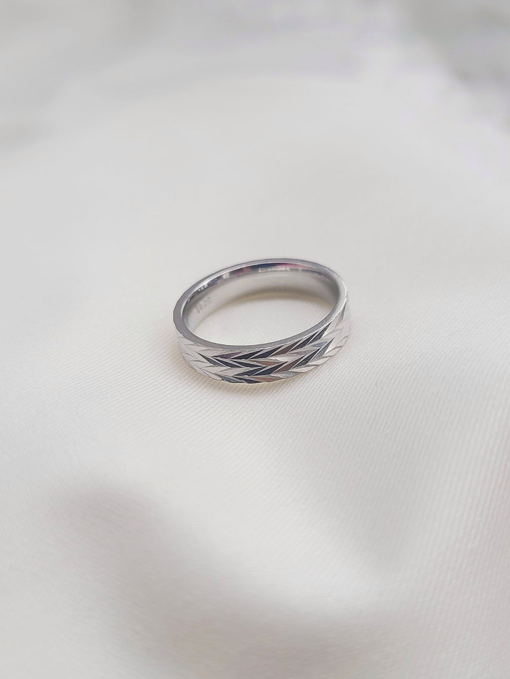 Silver Twist Band 92.5 Silver Ring
