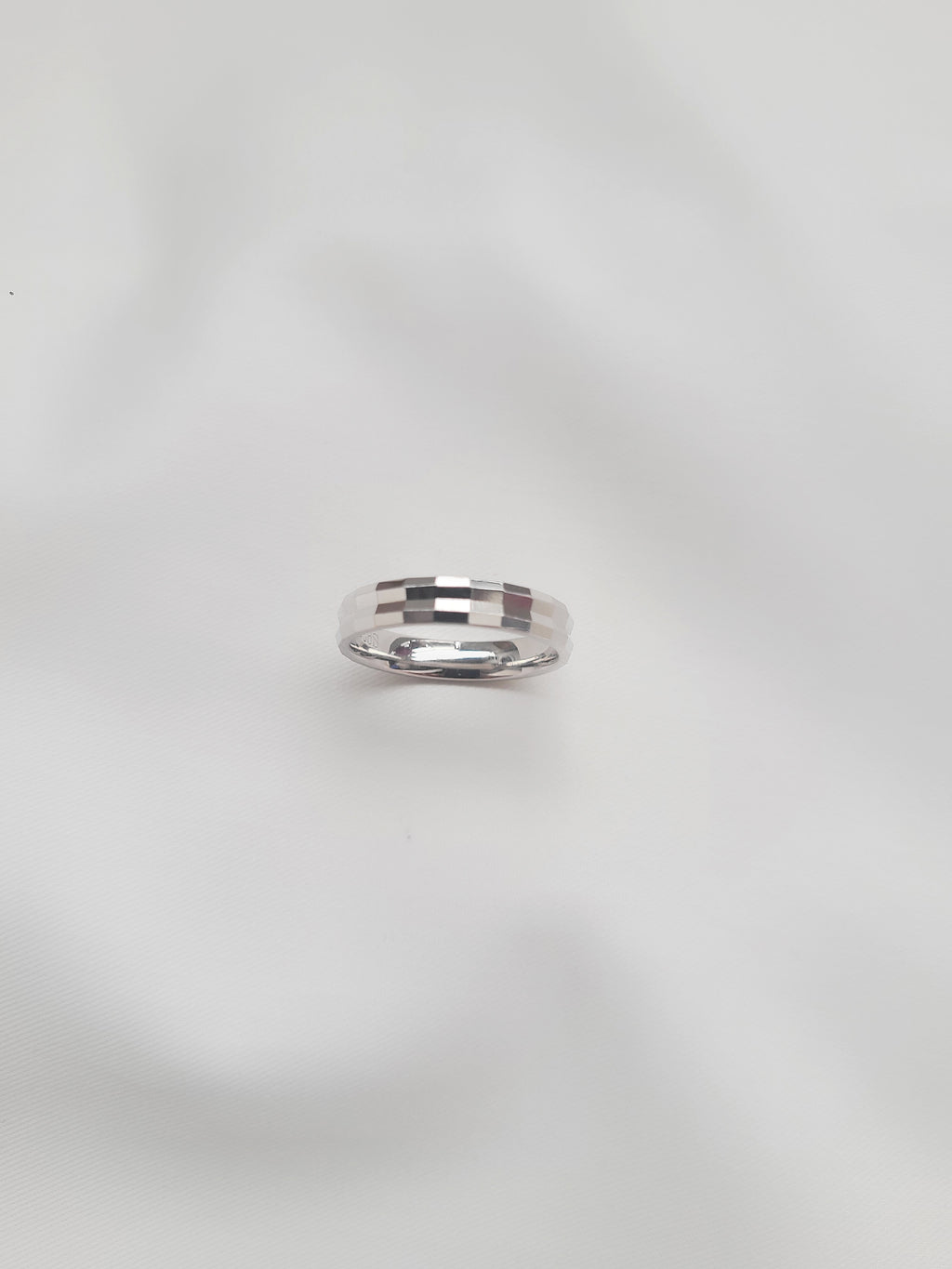 Duo Edge Band 92.5 Silver Ring