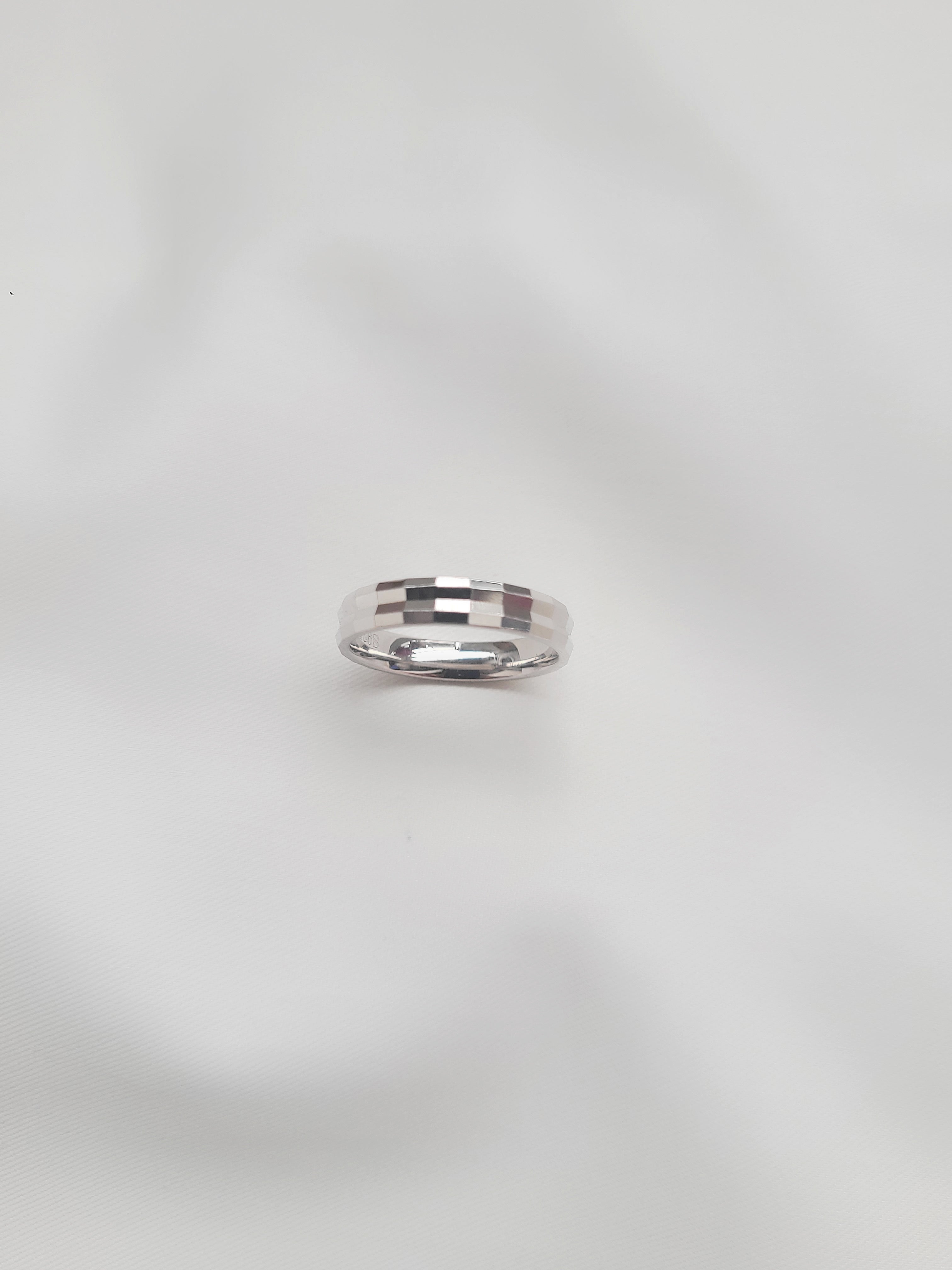 Duo Edge Band 92.5 Silver Ring