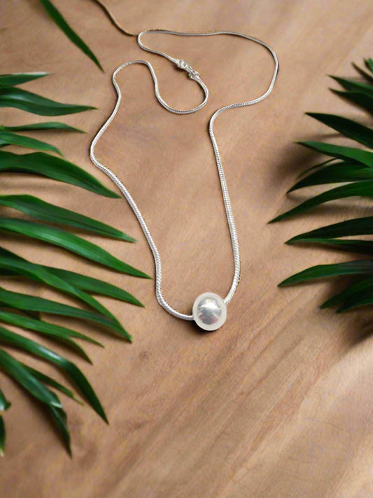Pure Glow 92.5 Silver Pendant Handcrafted Necklace