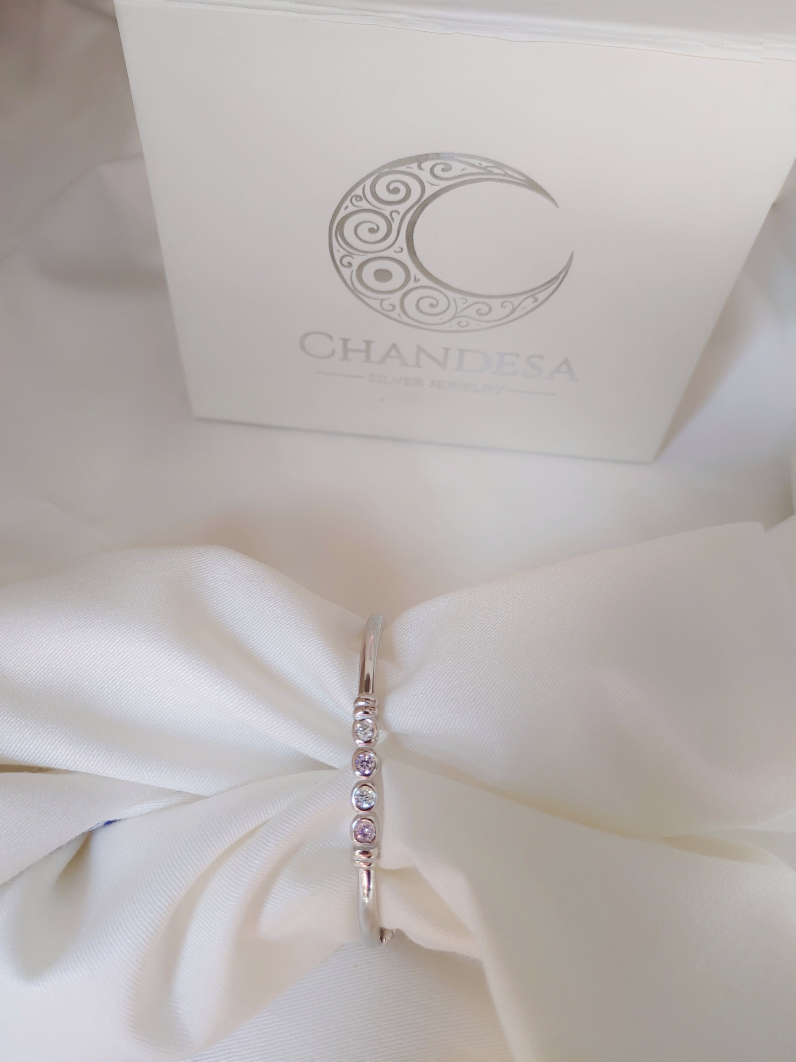 Twinkle - 92.5 Silver Bracelet With CZ Stones for Kids