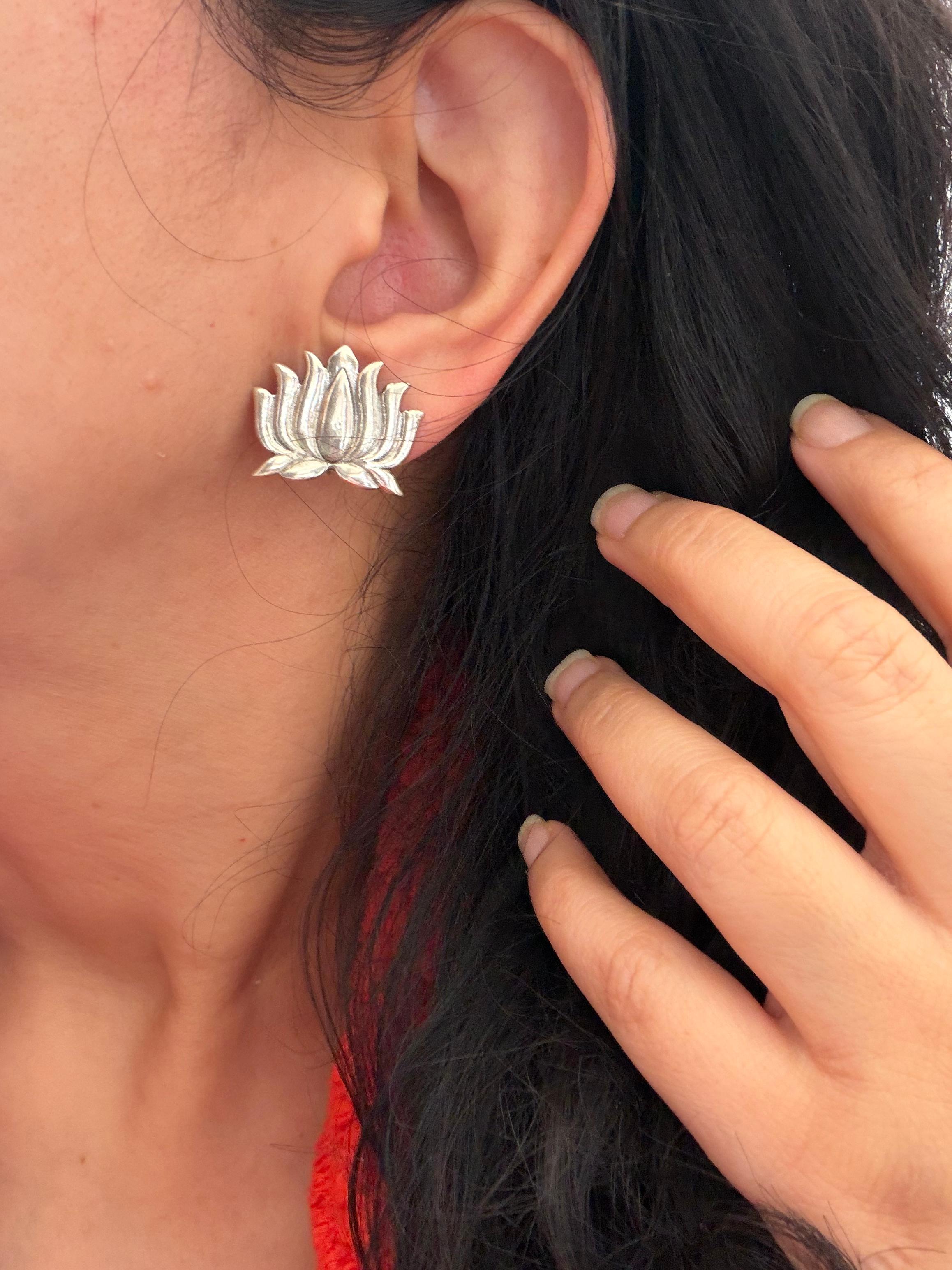 Kamalika Chitai Jhumkas 92.5 Silver 3-in-1 Earrings - Handcrafted