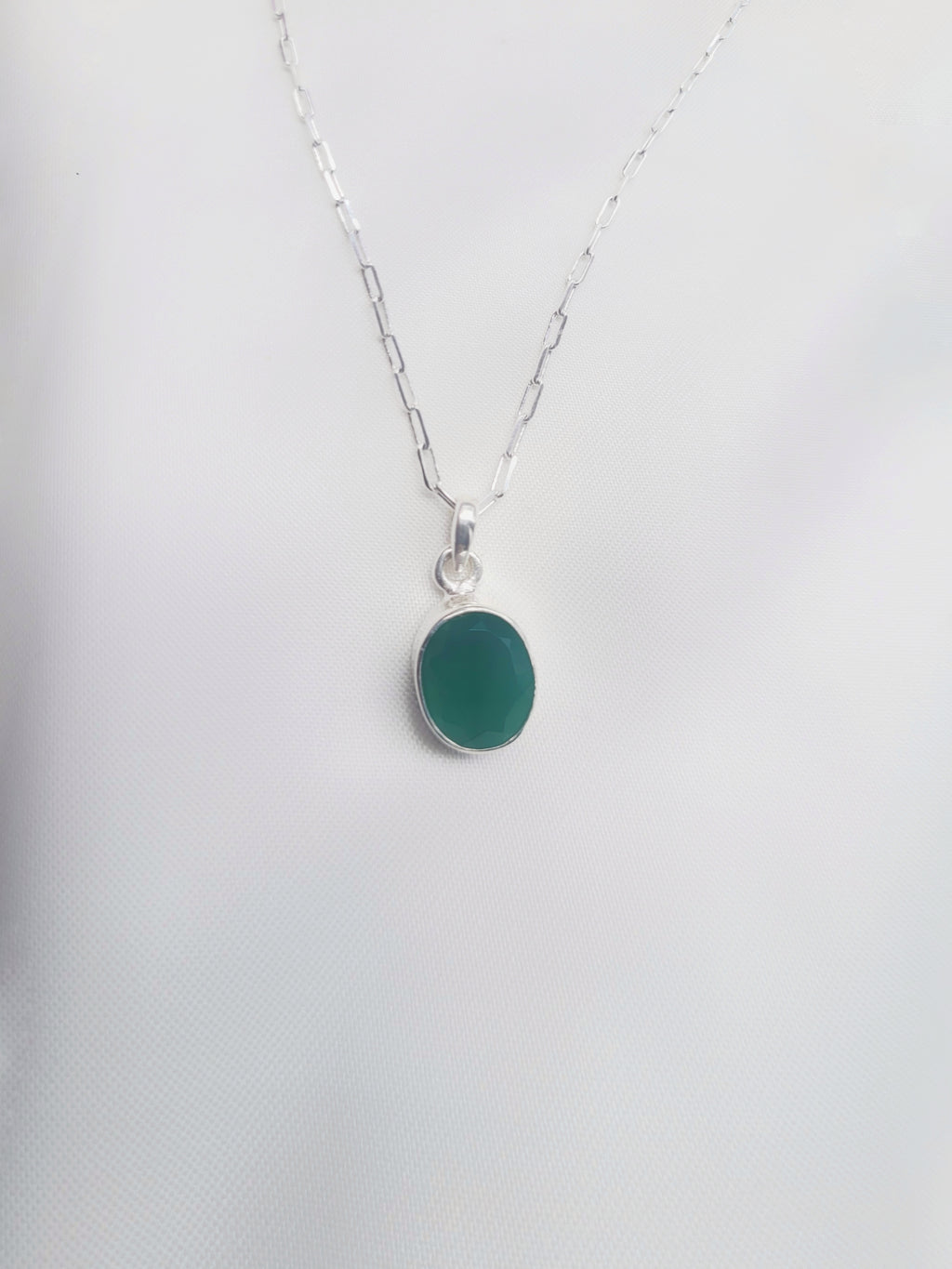 Emerald Essence 92.5 Silver Pendant (Without Chain)