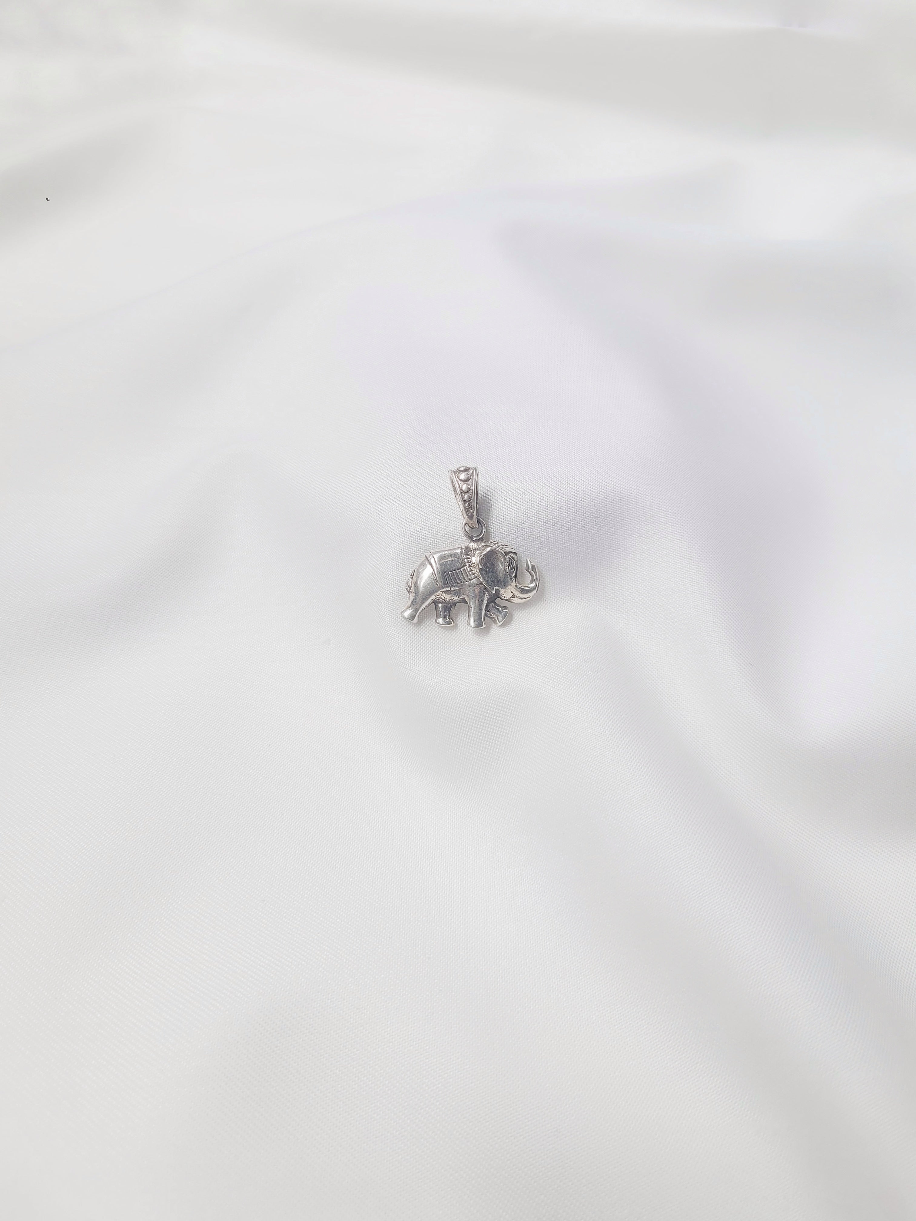 Royal Tusker 92.5 Silver Pendant (Without Chain) - Handcrafted