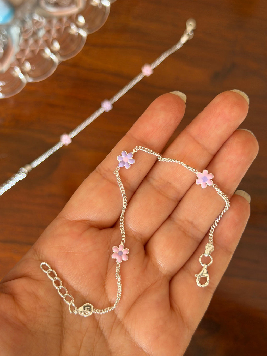 Phuli Little Steps - 92.5 Silver Anklets for Kids