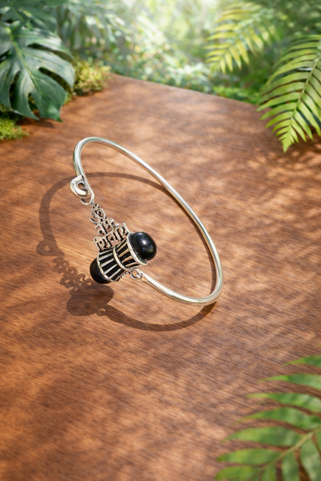 Rudratva Harmony - Shiva 925 Silver Handcrafted Openable Bracelet