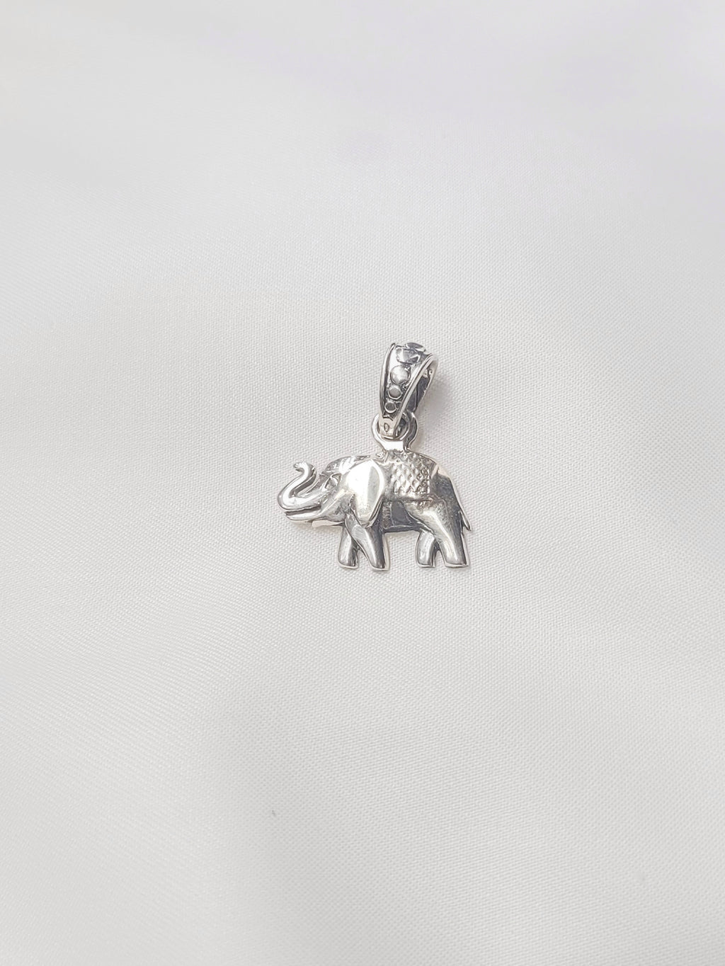Elephant Grace 92.5 Silver Pendant (Without Chain) - Handcrafted