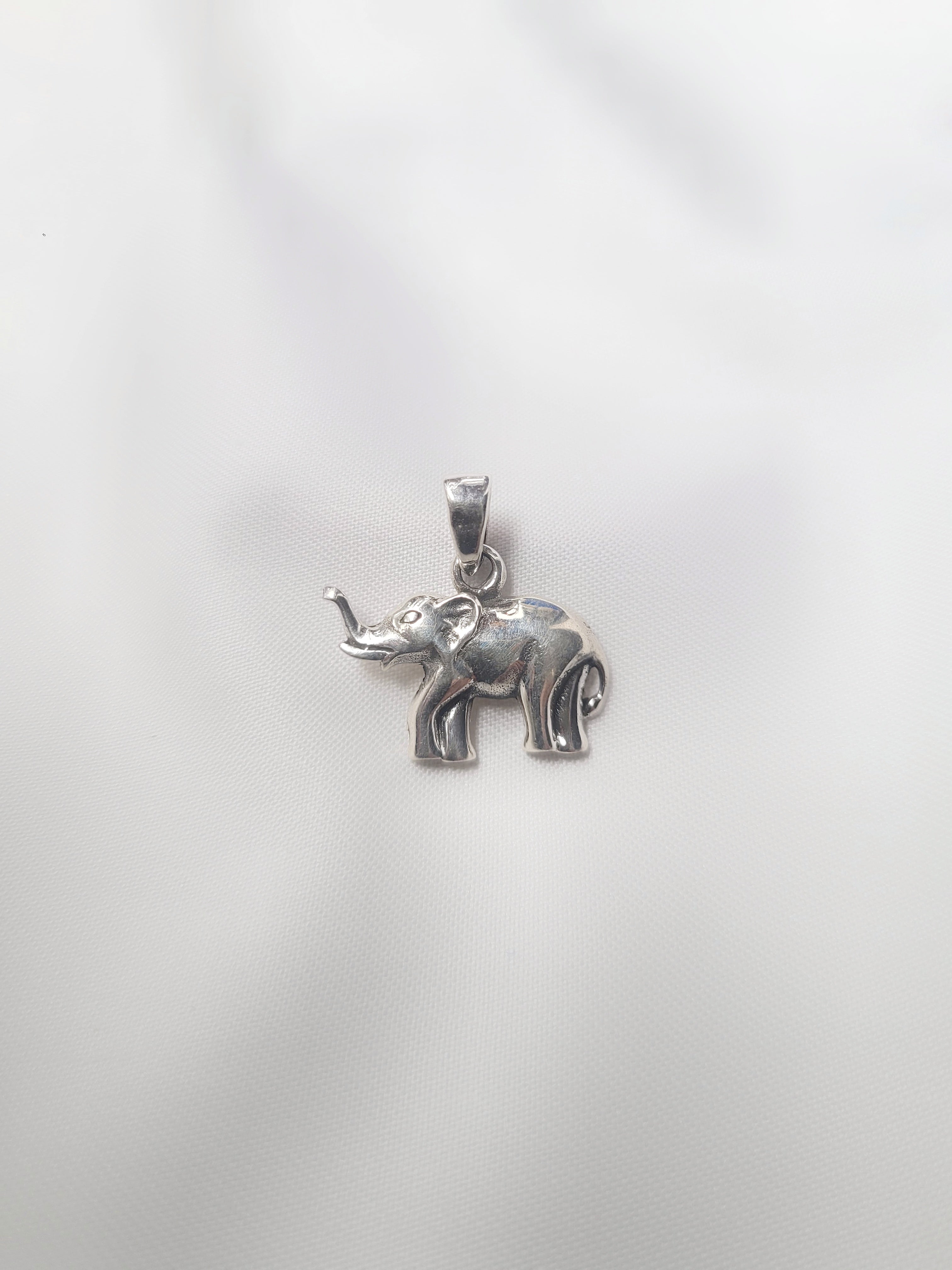 Tusker Charm 92.5 Silver Pendant (Without Chain) - Handcrafted