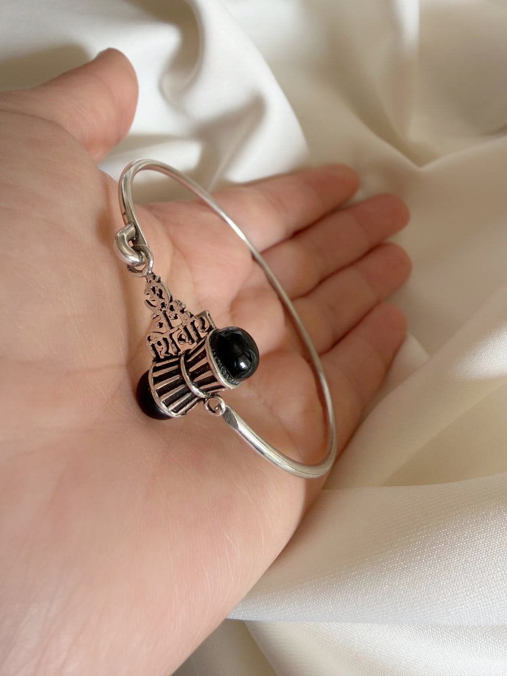 Rudratva Harmony - Shiva 925 Silver Handcrafted Openable Bracelet