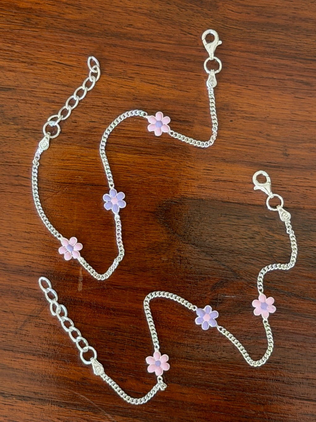 Phuli Little Steps - 92.5 Silver Anklets for Kids