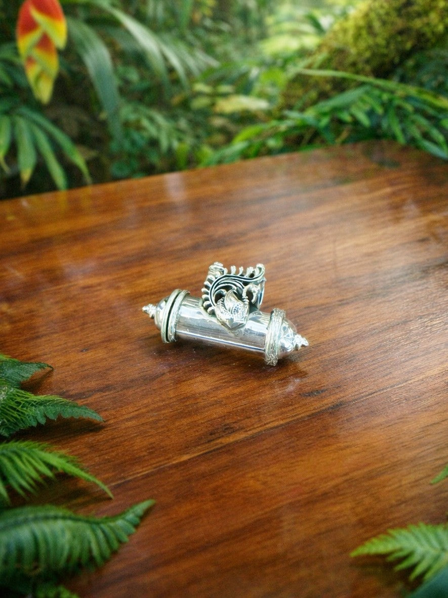 Dhol Pendant - 925 Silver Handcrafted Mayura Mangalsutra Pendant - Traditional