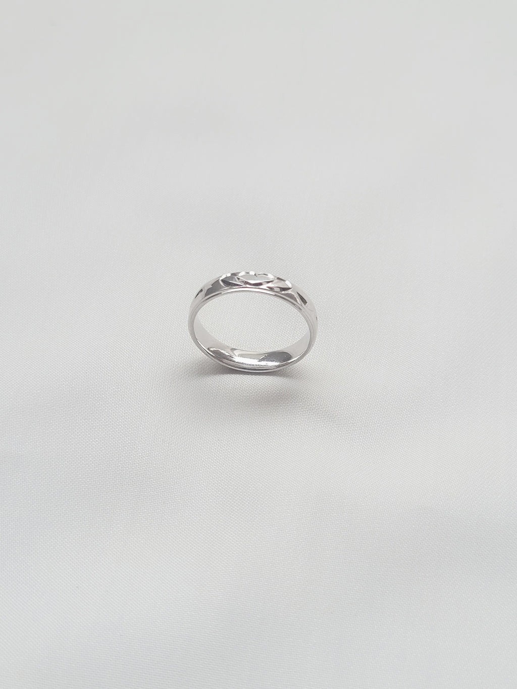 Vine Leaf Band 92.5 Silver Ring
