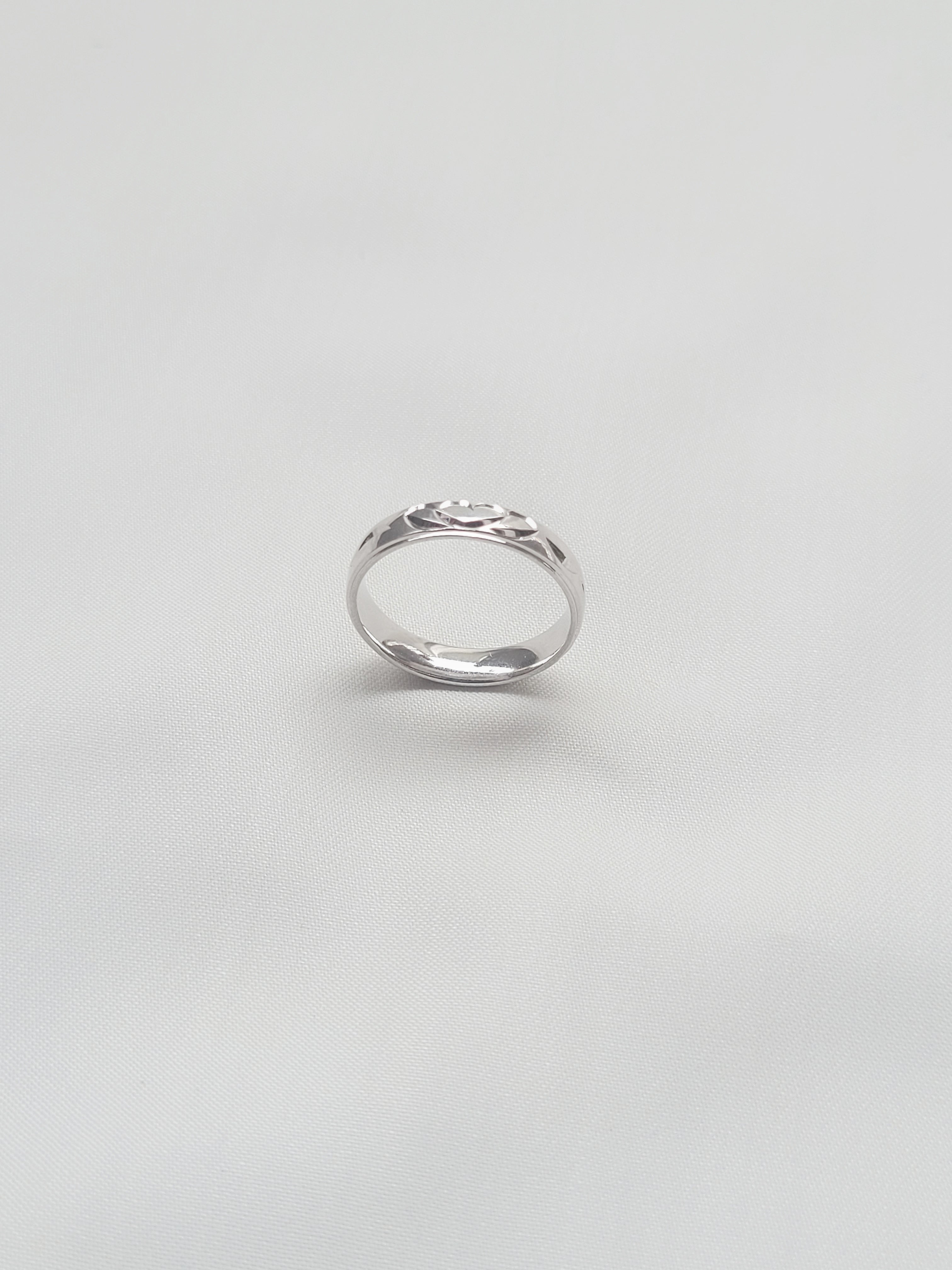 Vine Leaf Band 92.5 Silver Ring