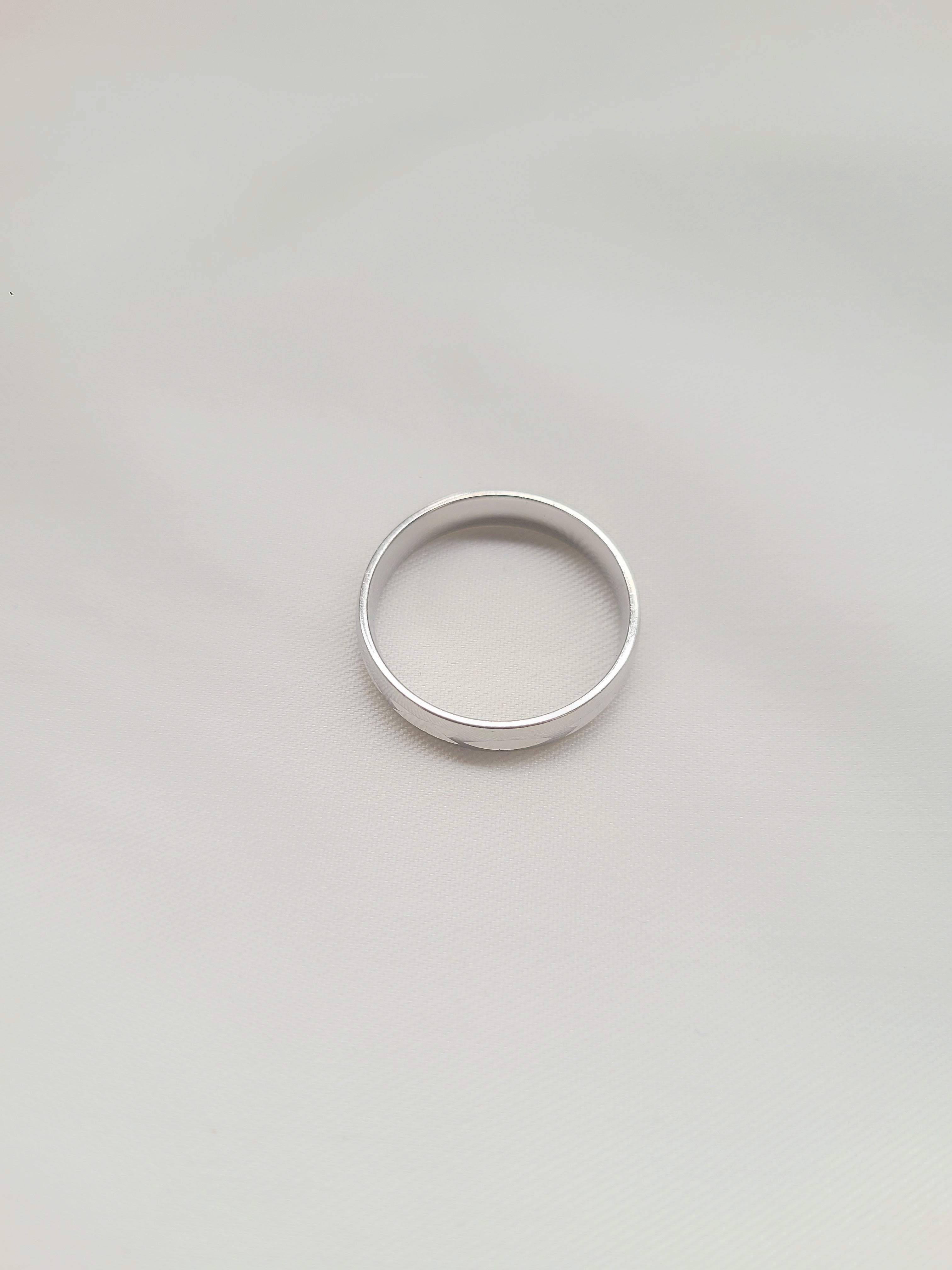 Mystic Line Band 92.5 Silver Men's Ring