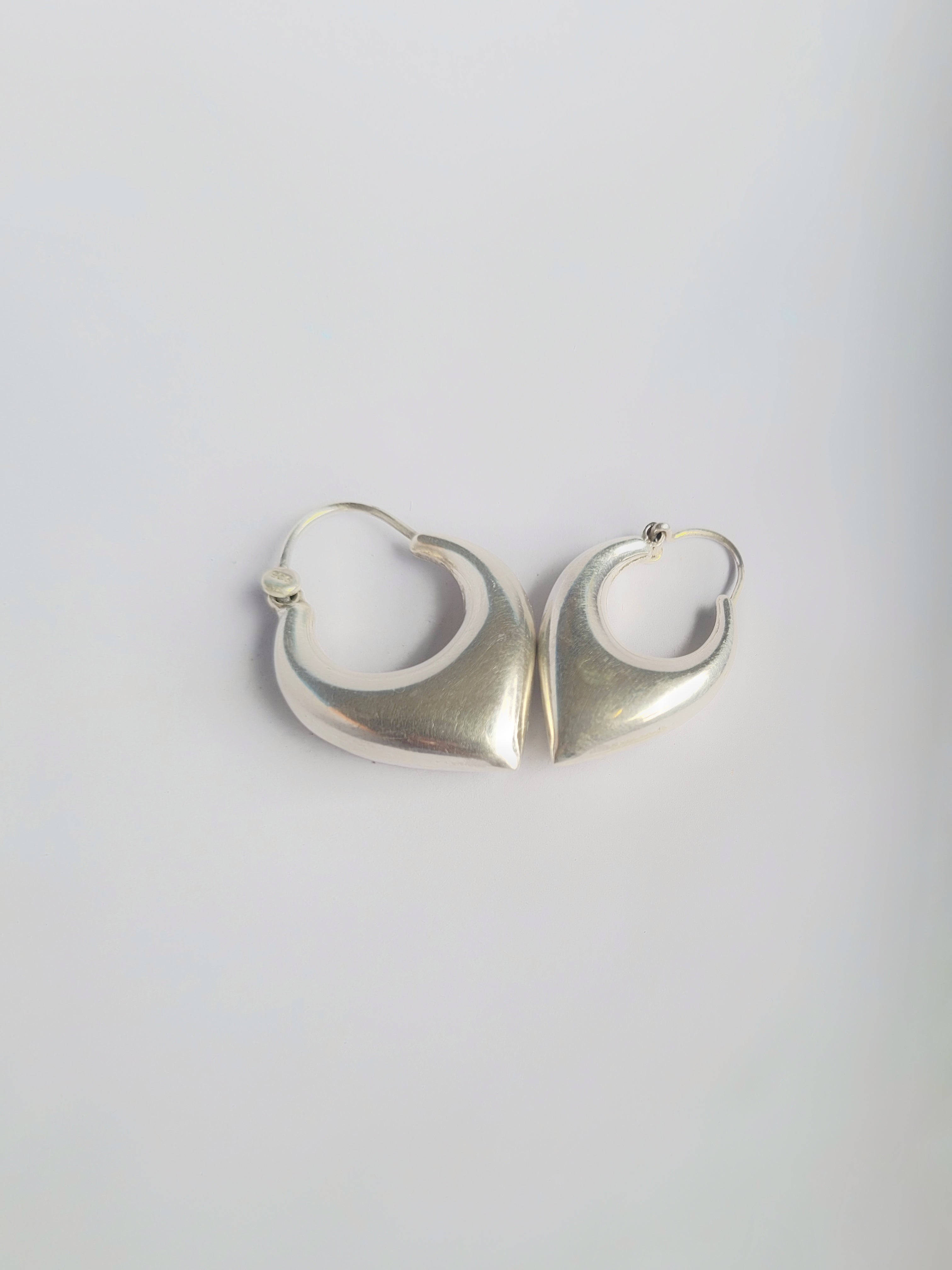 Chandrika Glow 92.5 Silver Statement Hoop Earrings