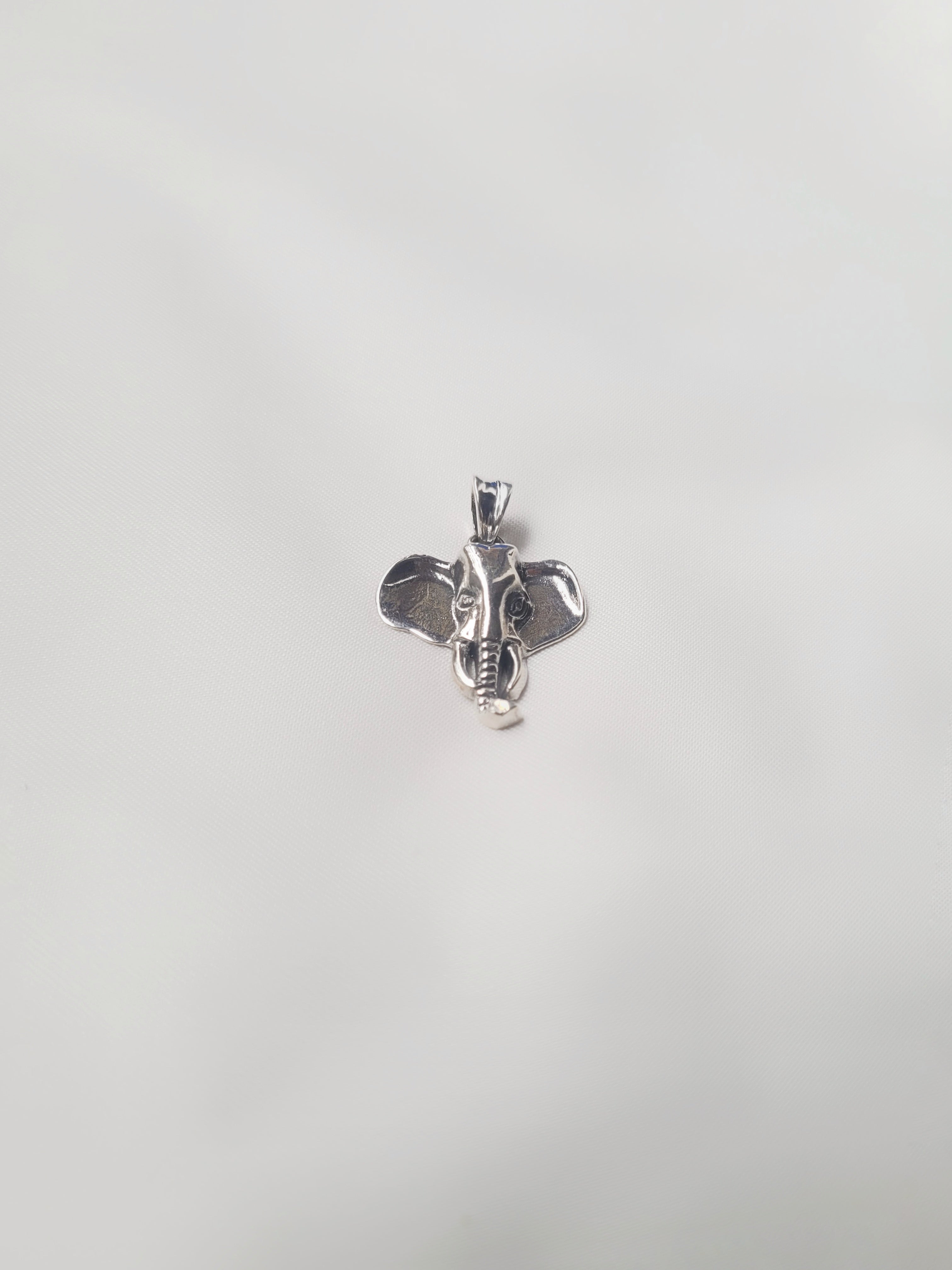 Elephant Majesty 92.5 Silver Pendant (Without Chain) - Handcrafted