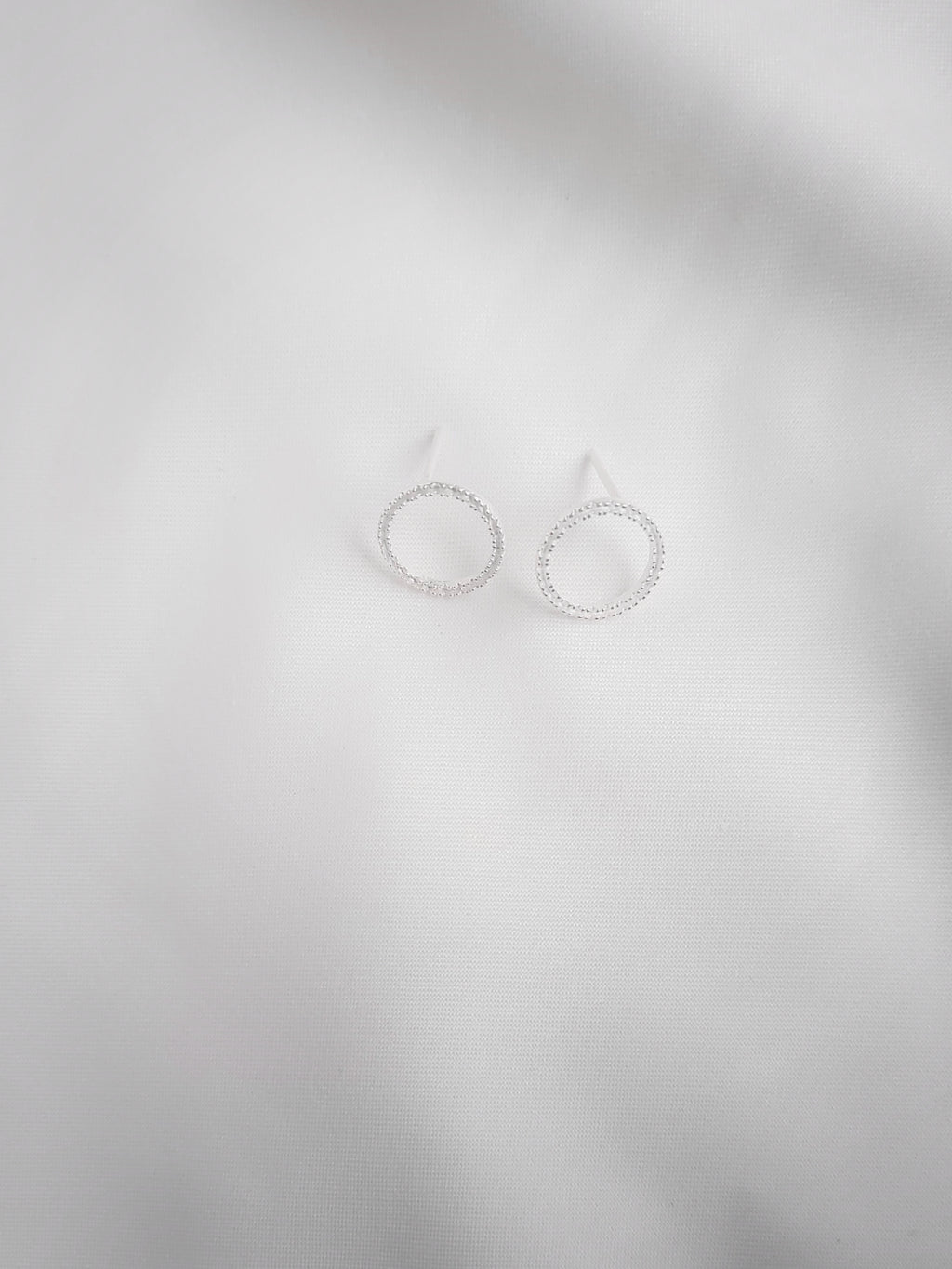 Jyoti Chakra 92.5 Silver Statement Studs Earrings
