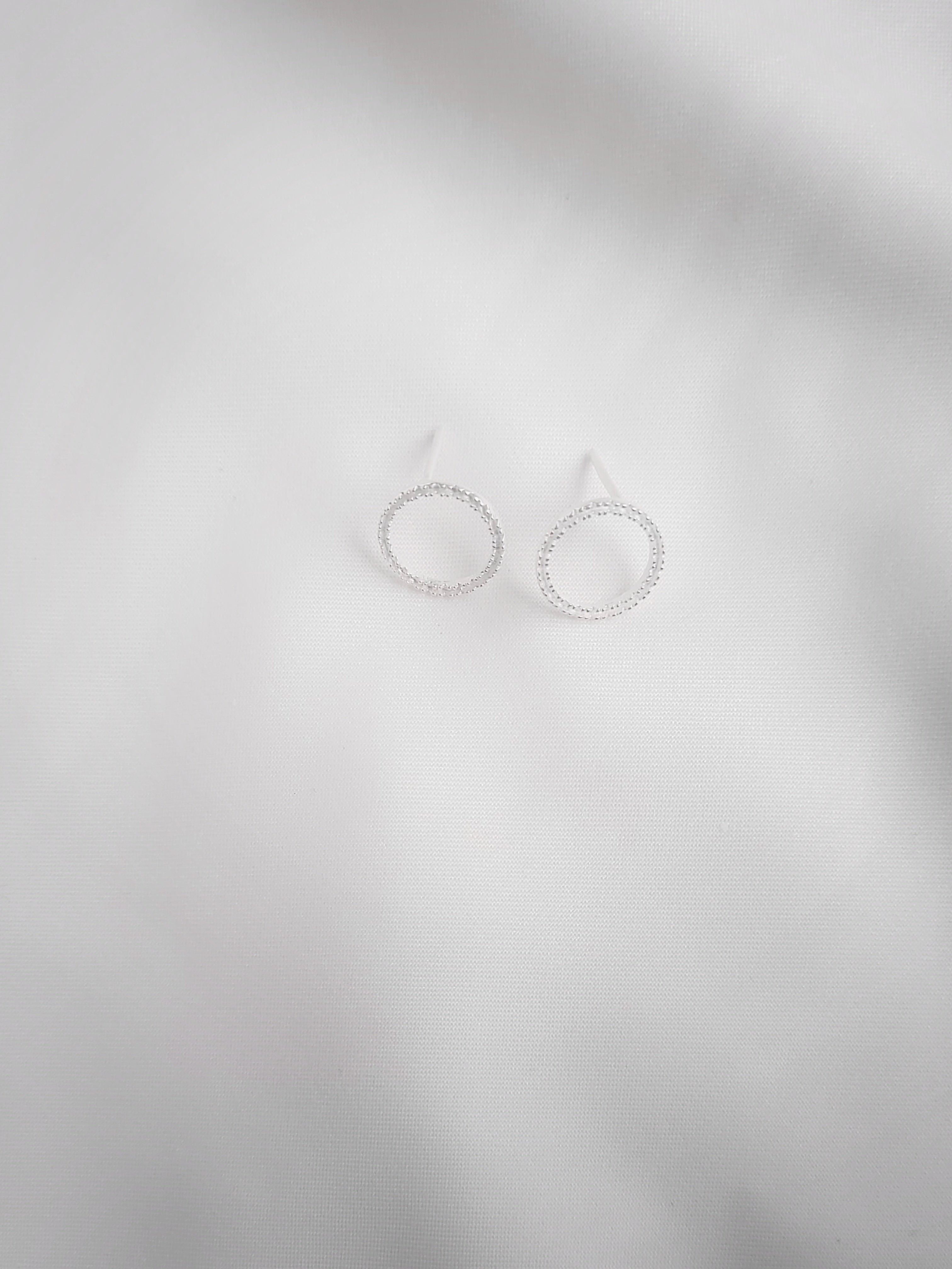 Jyoti Chakra 92.5 Silver Statement Studs Earrings