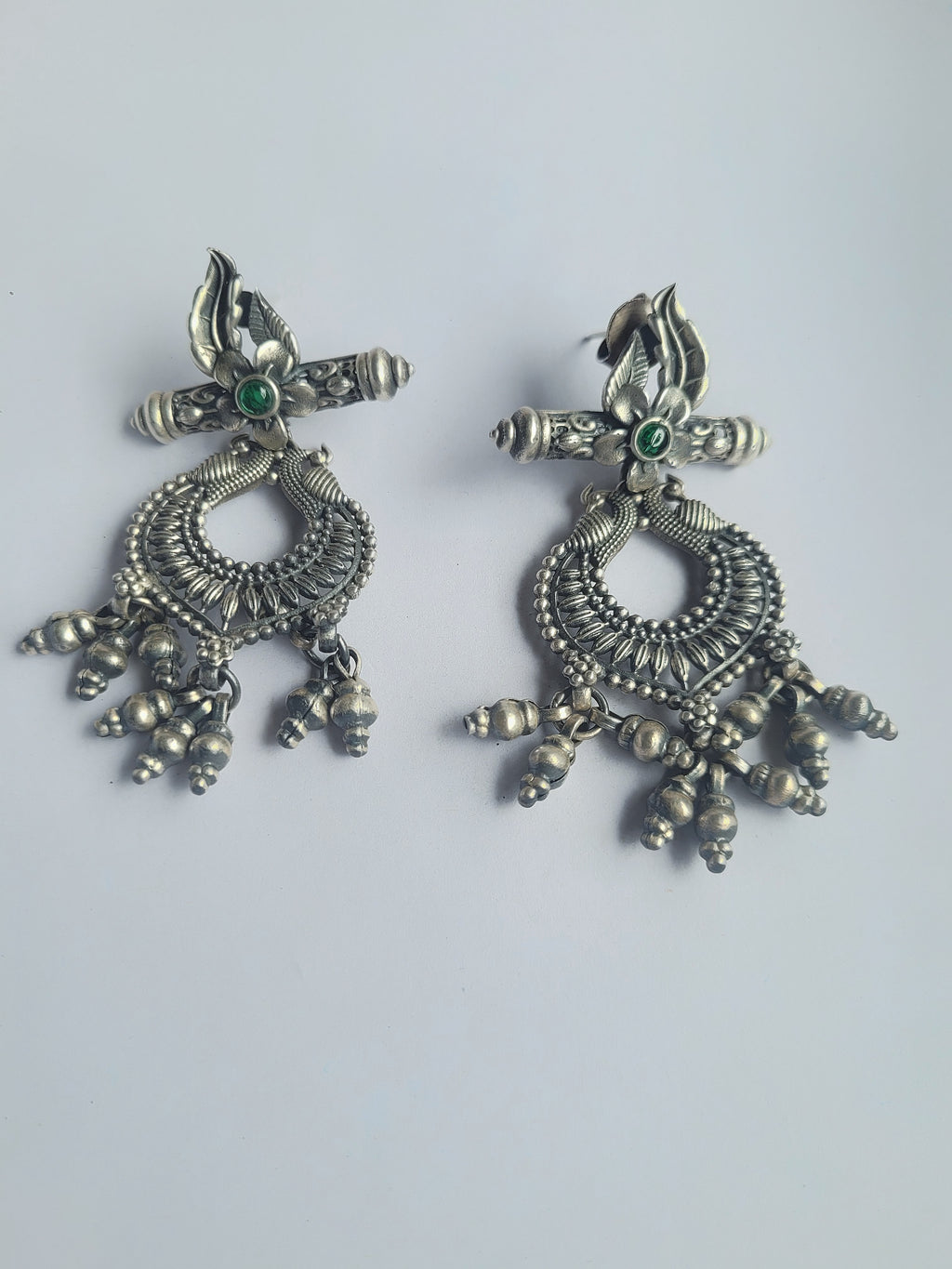 Morliya Raag 92.5 Silver Temple Earrings