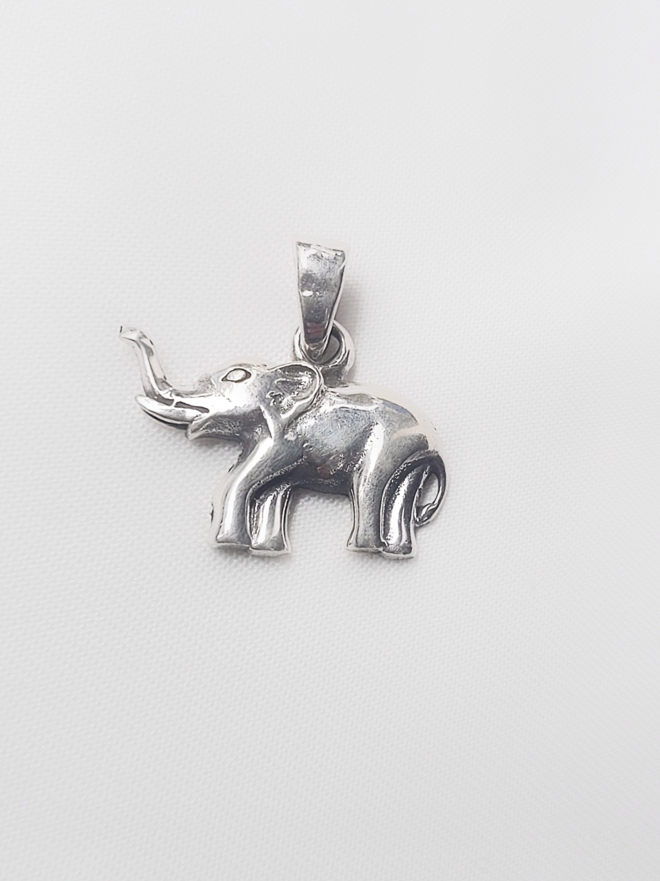 Tusker Charm 92.5 Silver Pendant (Without Chain) - Handcrafted