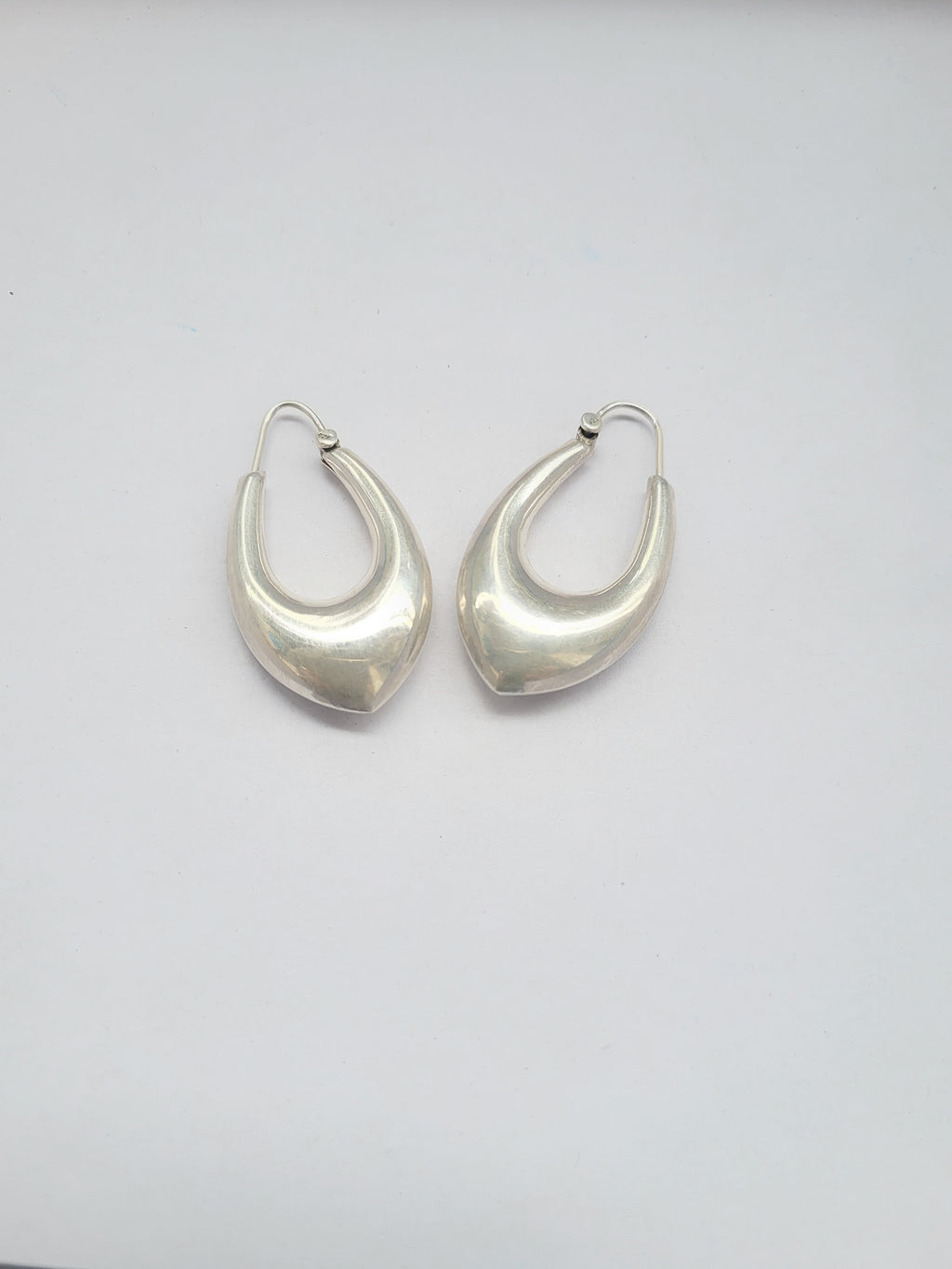 Chandrika Moon Rise 92.5 Silver Statement Hoop Earrings