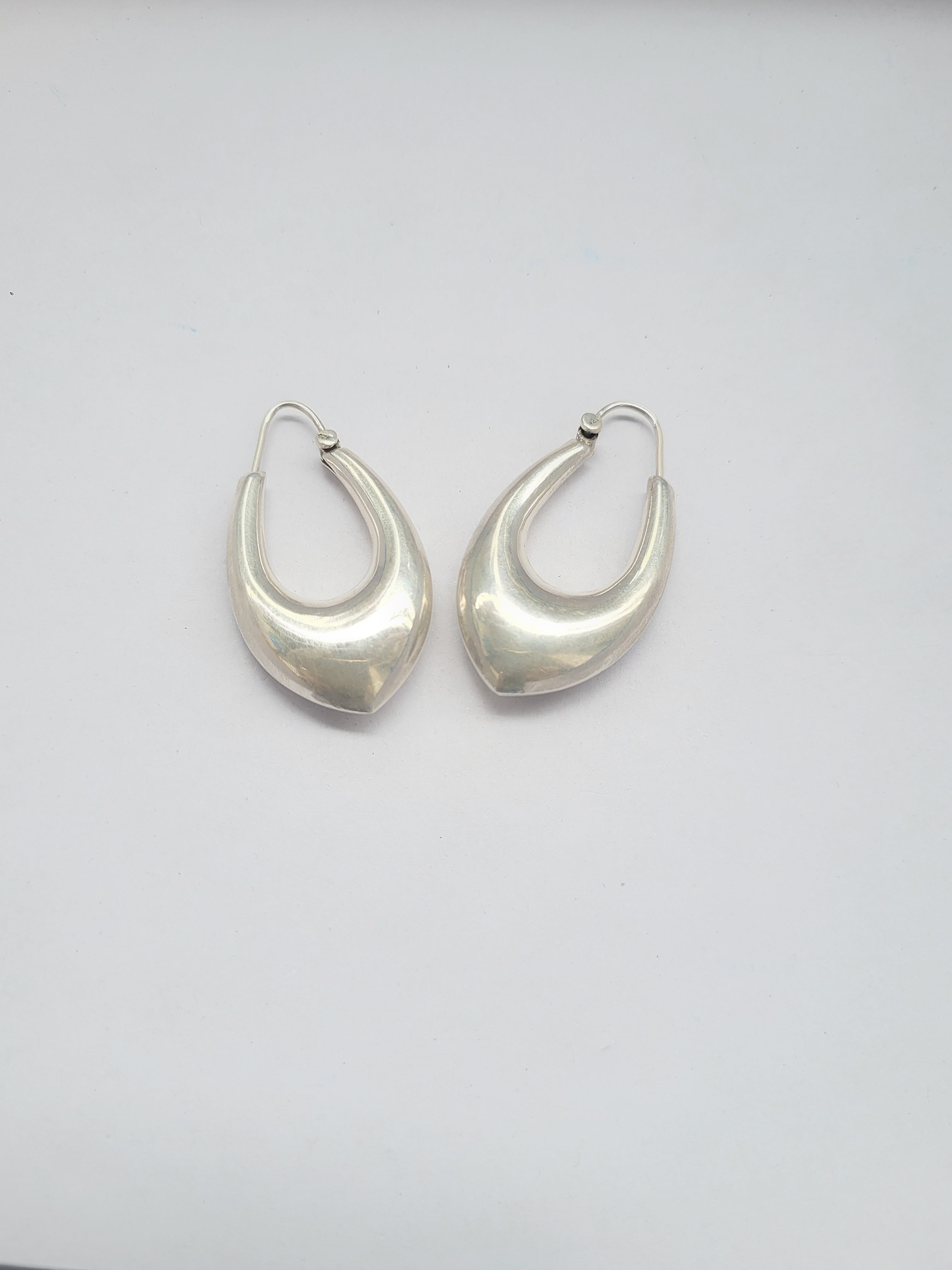Chandrika Moon Rise 92.5 Silver Statement Hoop Earrings