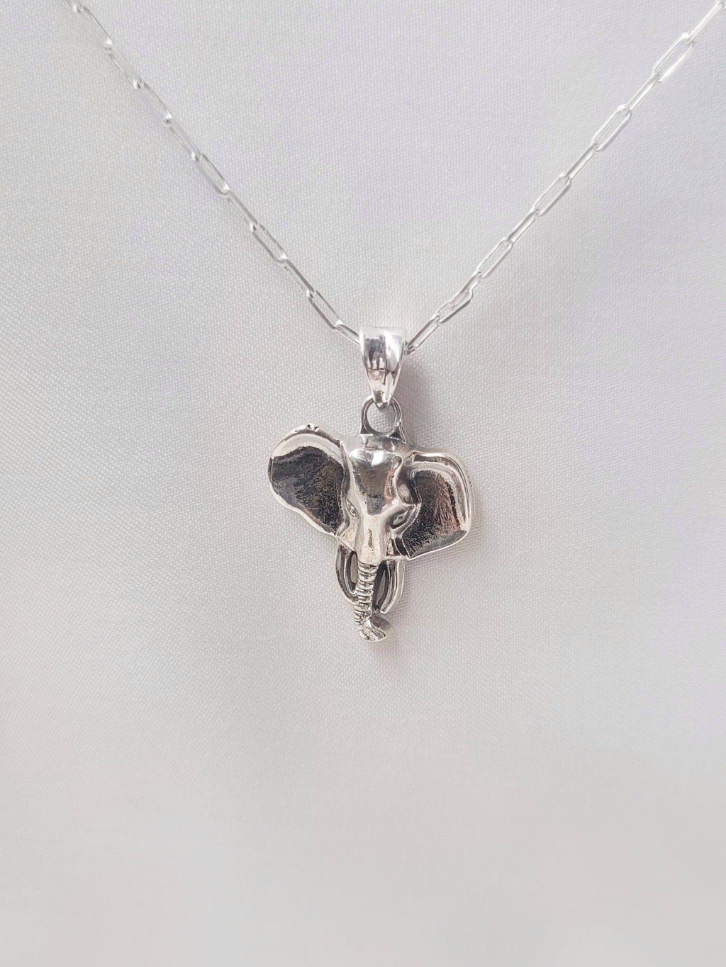 Elephant Majesty 92.5 Silver Pendant (Without Chain) - Handcrafted
