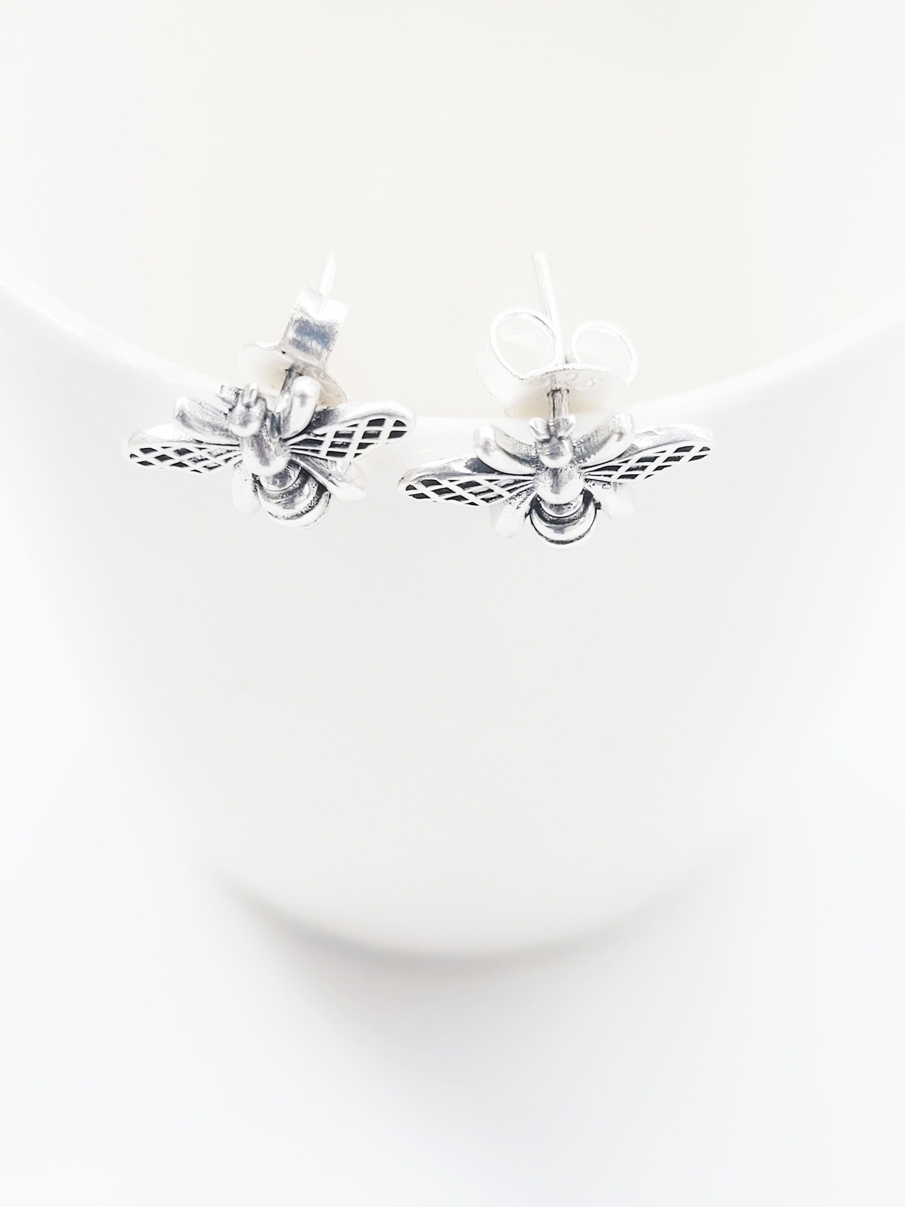 Buzzing Beauty Stud 92.5 Silver Earrings - Handcrafted