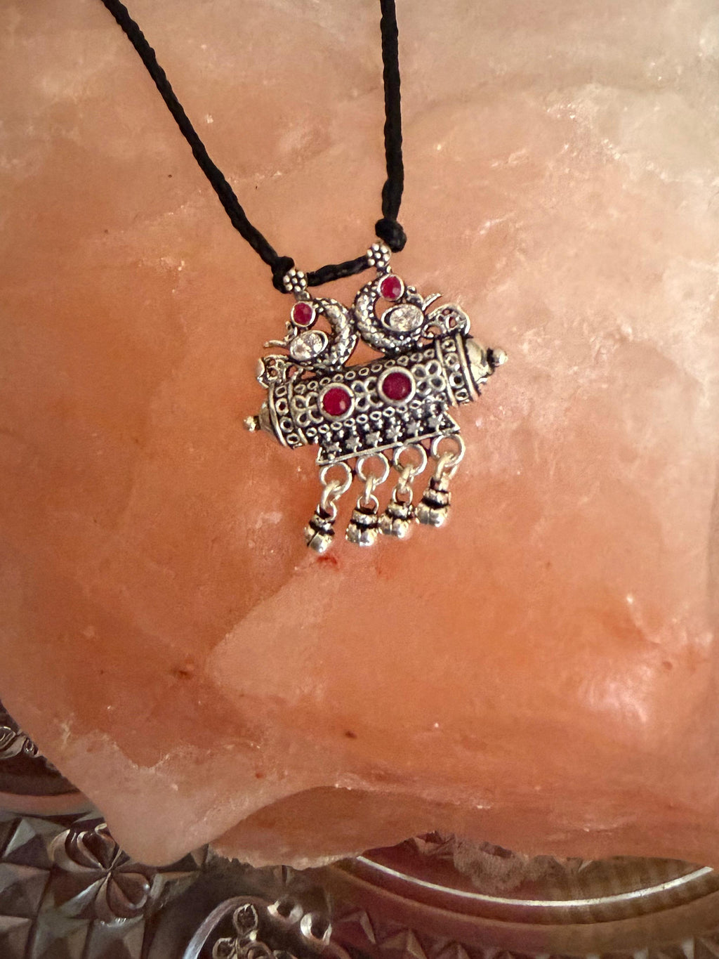 Damini - 925 Silver Handcrafted Mangalsutra With Black Thread - Traditional