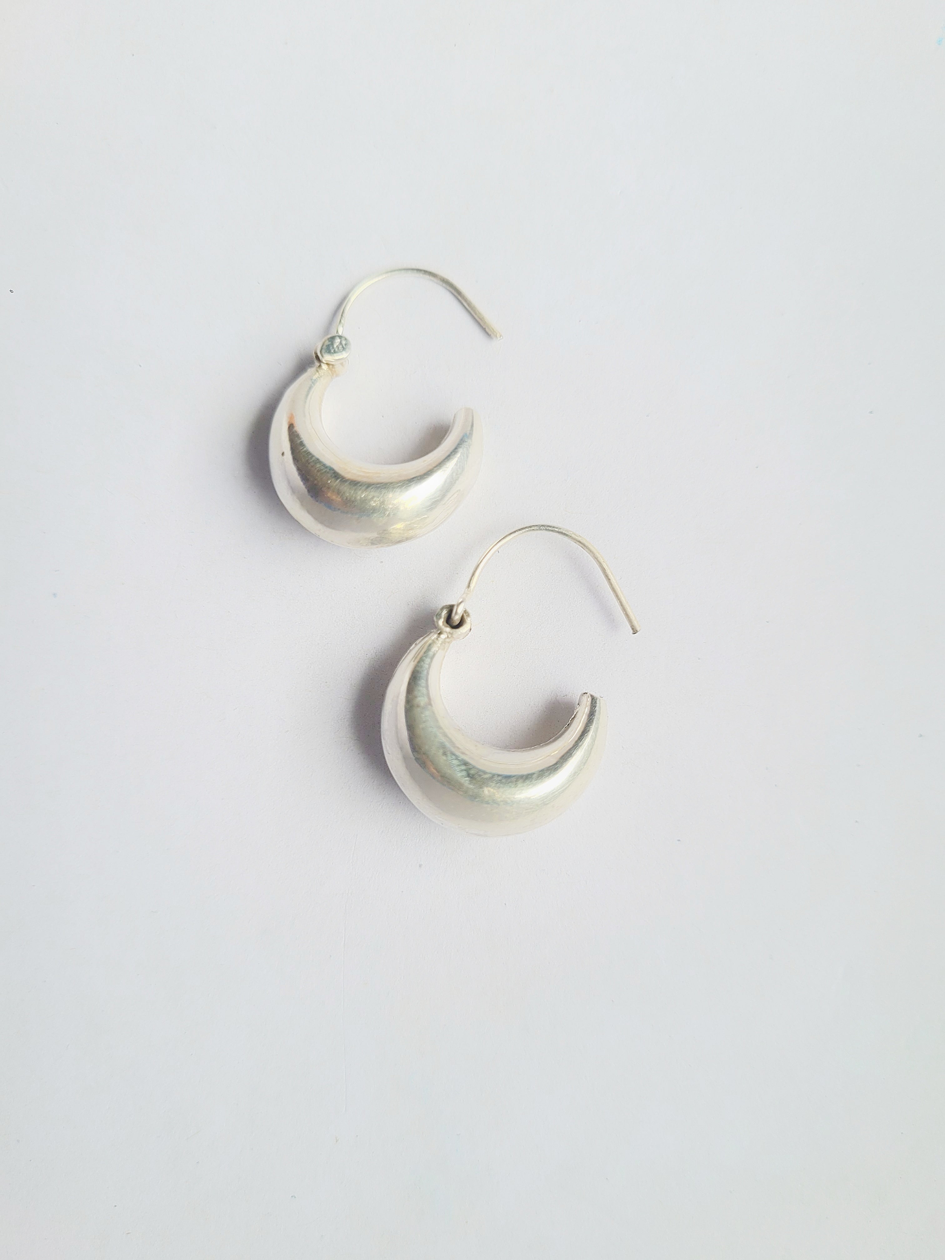 Chandrika Chime 92.5 Silver Statement Hoop Earrings