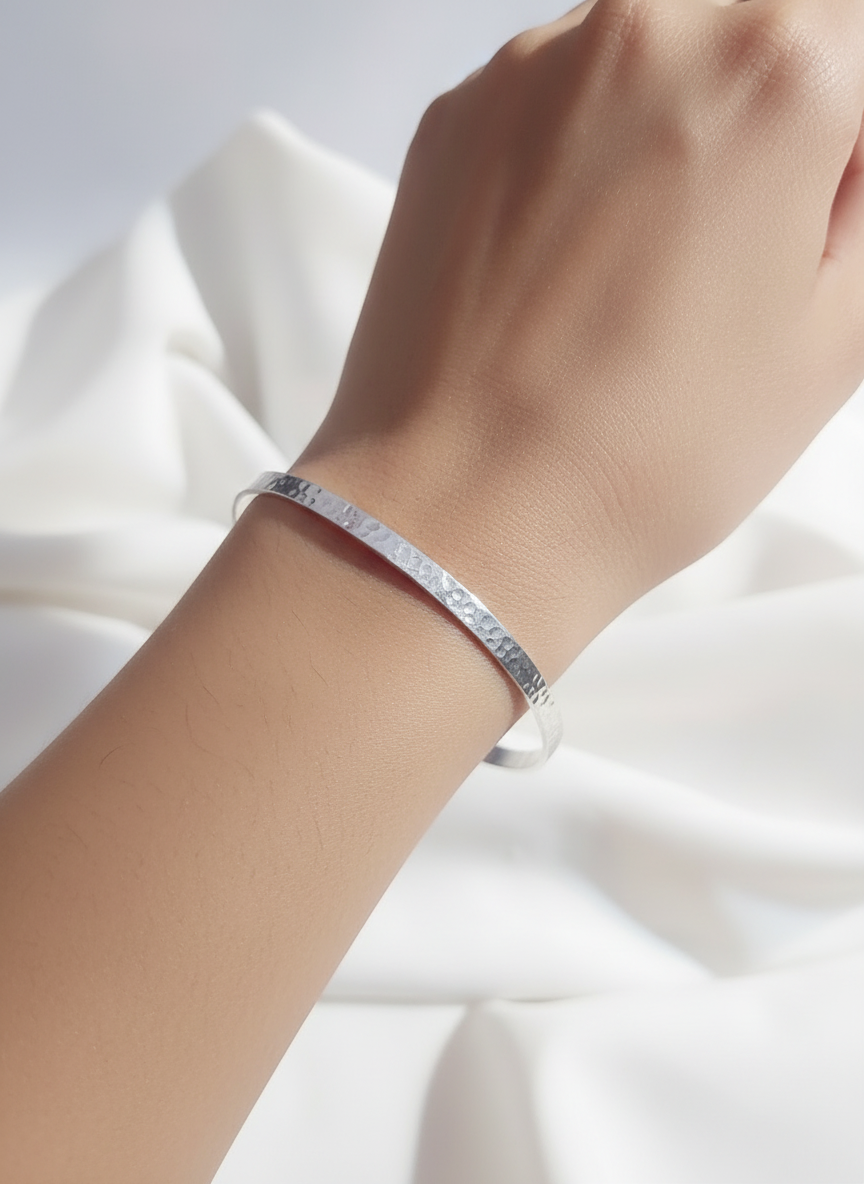 Frost Craft 925 Silver Handcrafted Single Bangle