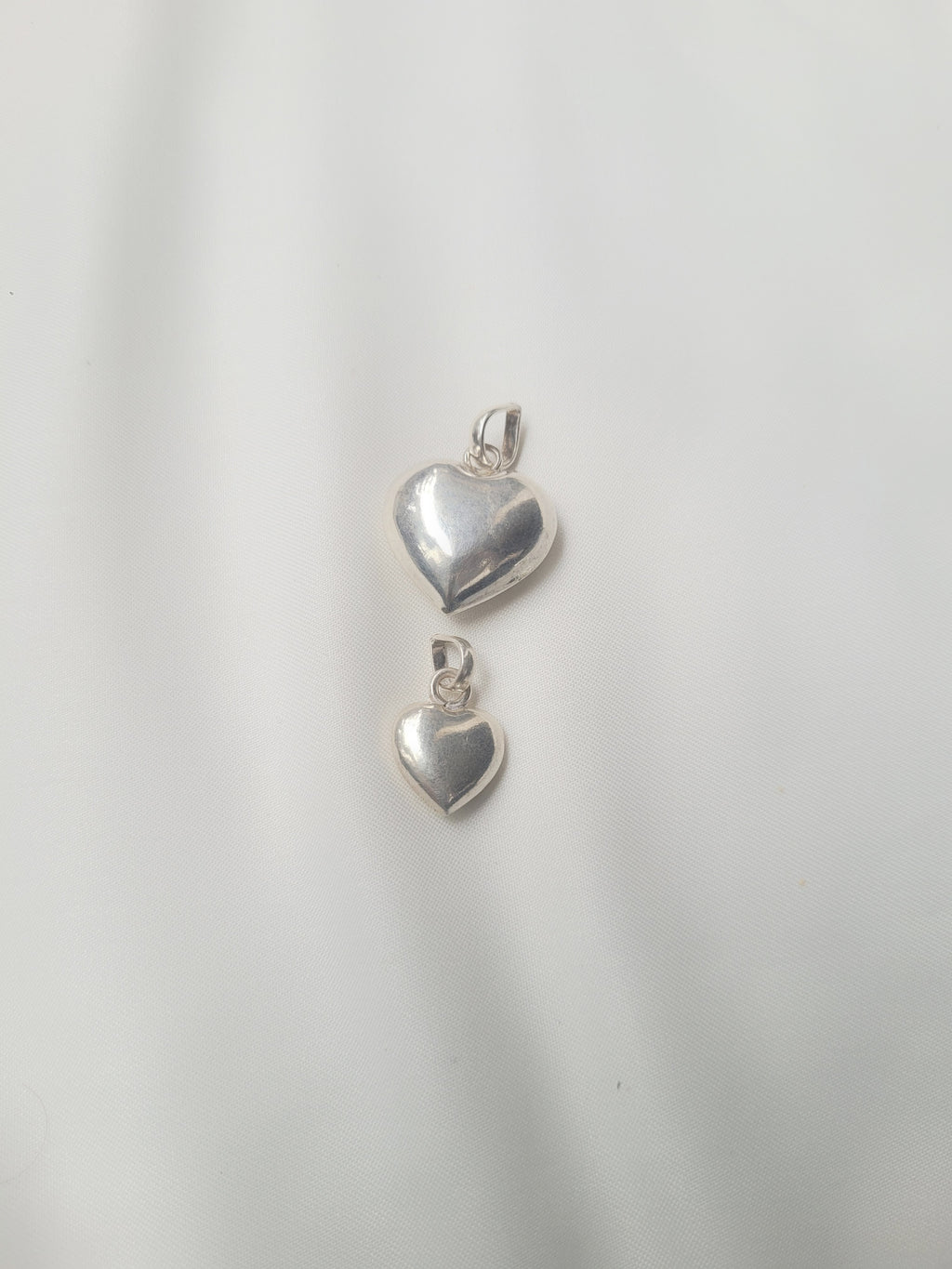 Puffed Heart 92.5 Silver Pendant (Without Chain) - Handcrafted