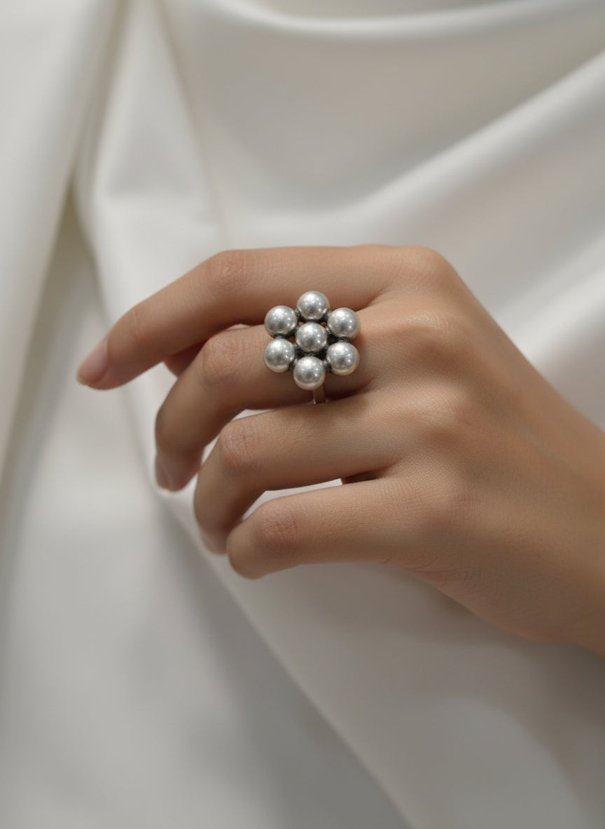 Gulika Traditional 92.5 Silver Adjustable Ring