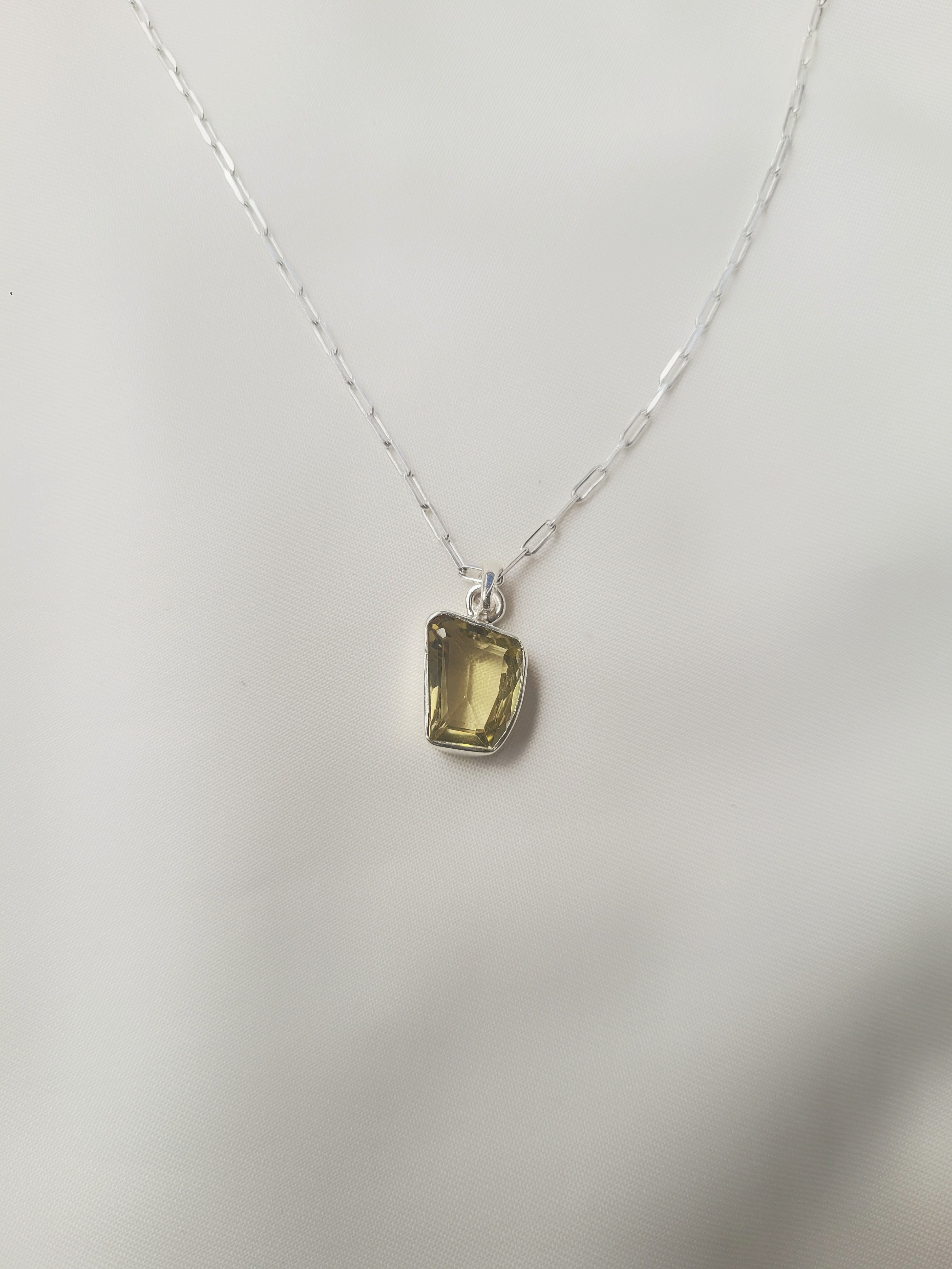 Green Onyx 92.5 Silver Pendant (Without Chain)