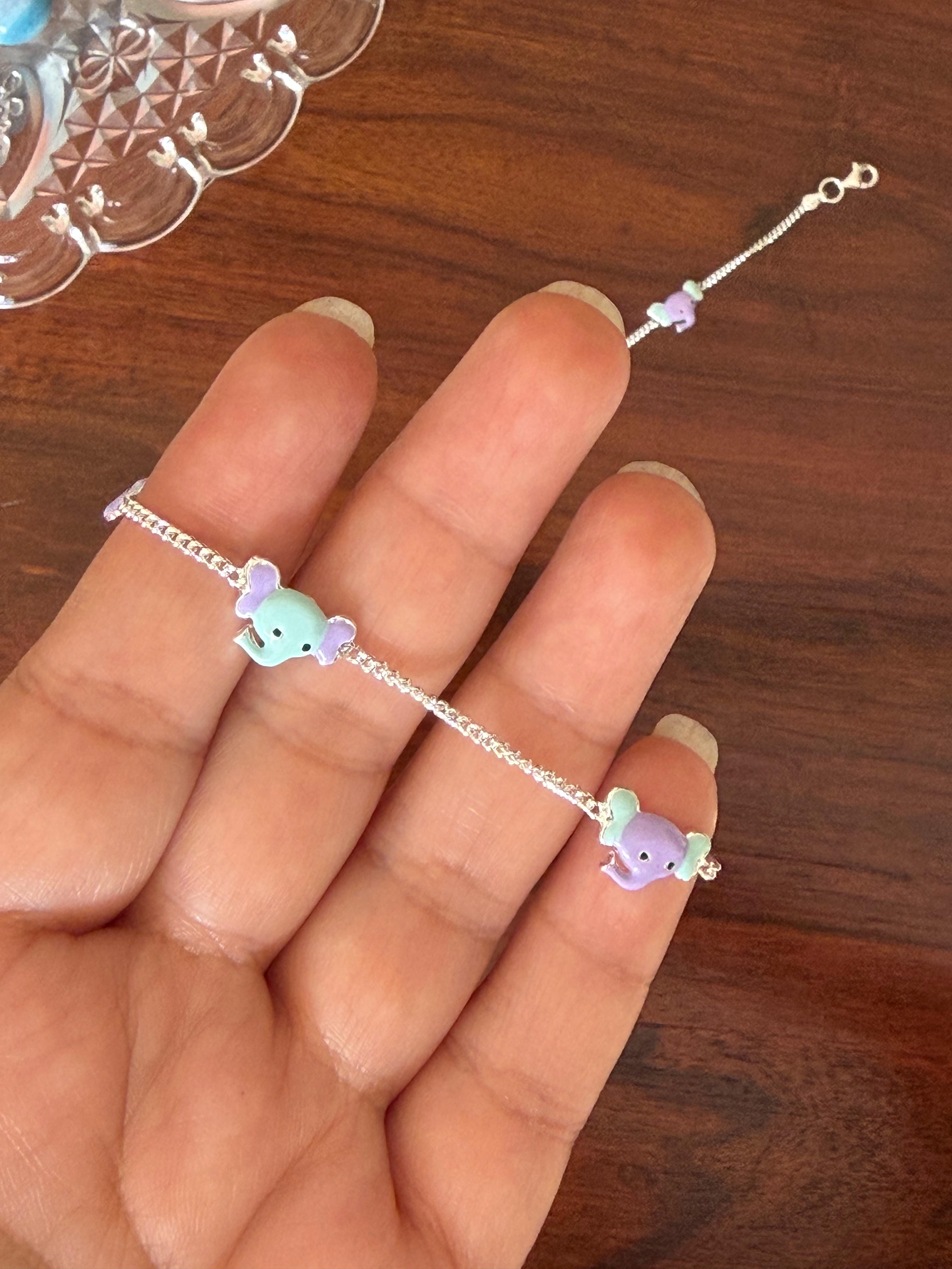 Gajmukh Little Steps - 92.5 Silver Anklets for Kids