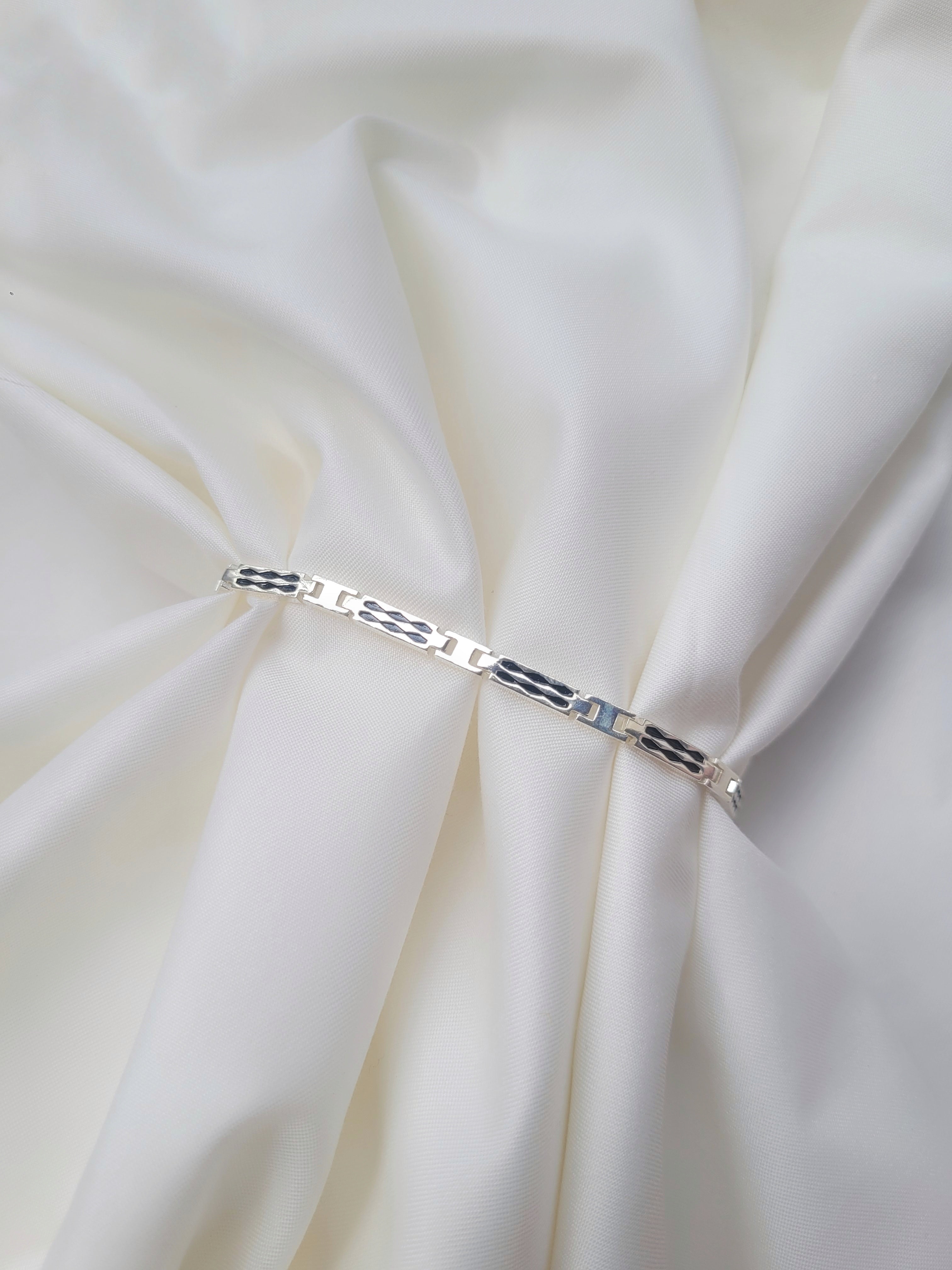 Silver Drift Minimalistic Men's 92.5 Bracelet