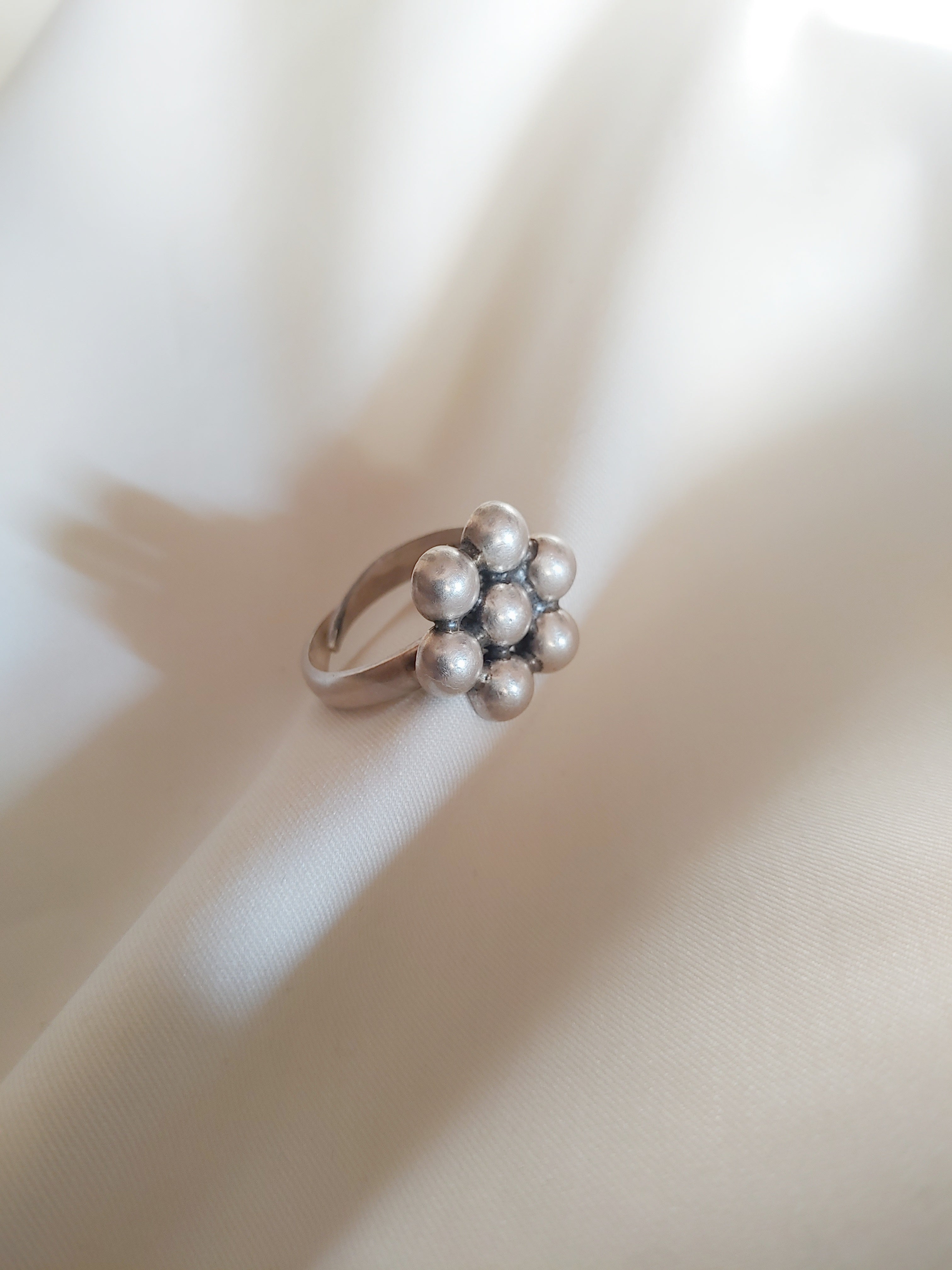 Gulika Traditional 92.5 Silver Adjustable Ring