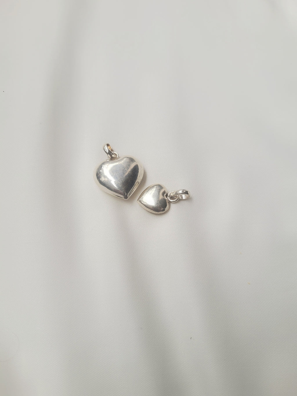 Puffed Heart 92.5 Silver Pendant (Without Chain) - Handcrafted