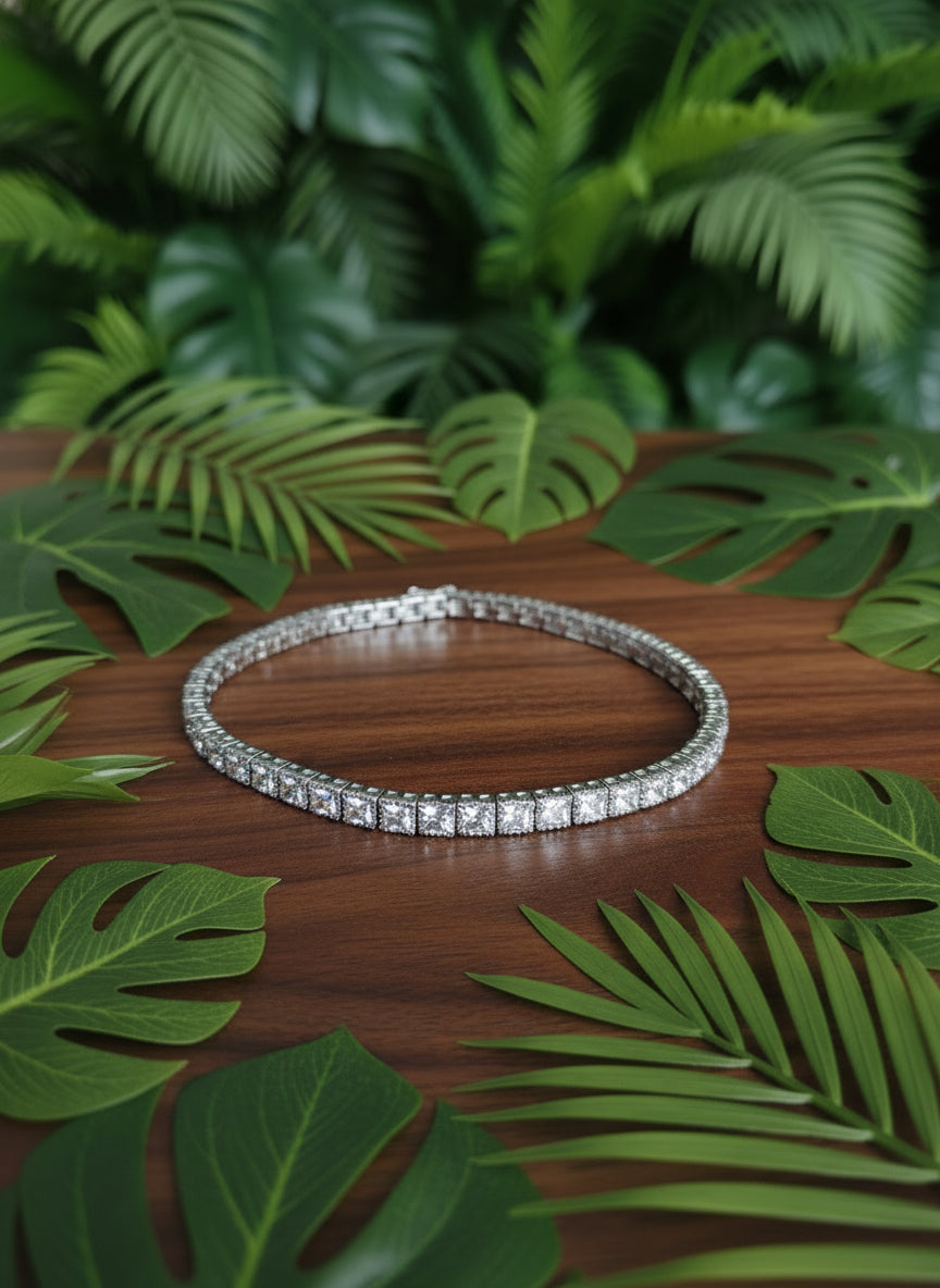 Elite CZ Studded Minimalistic Men's 92.5 Bracelet