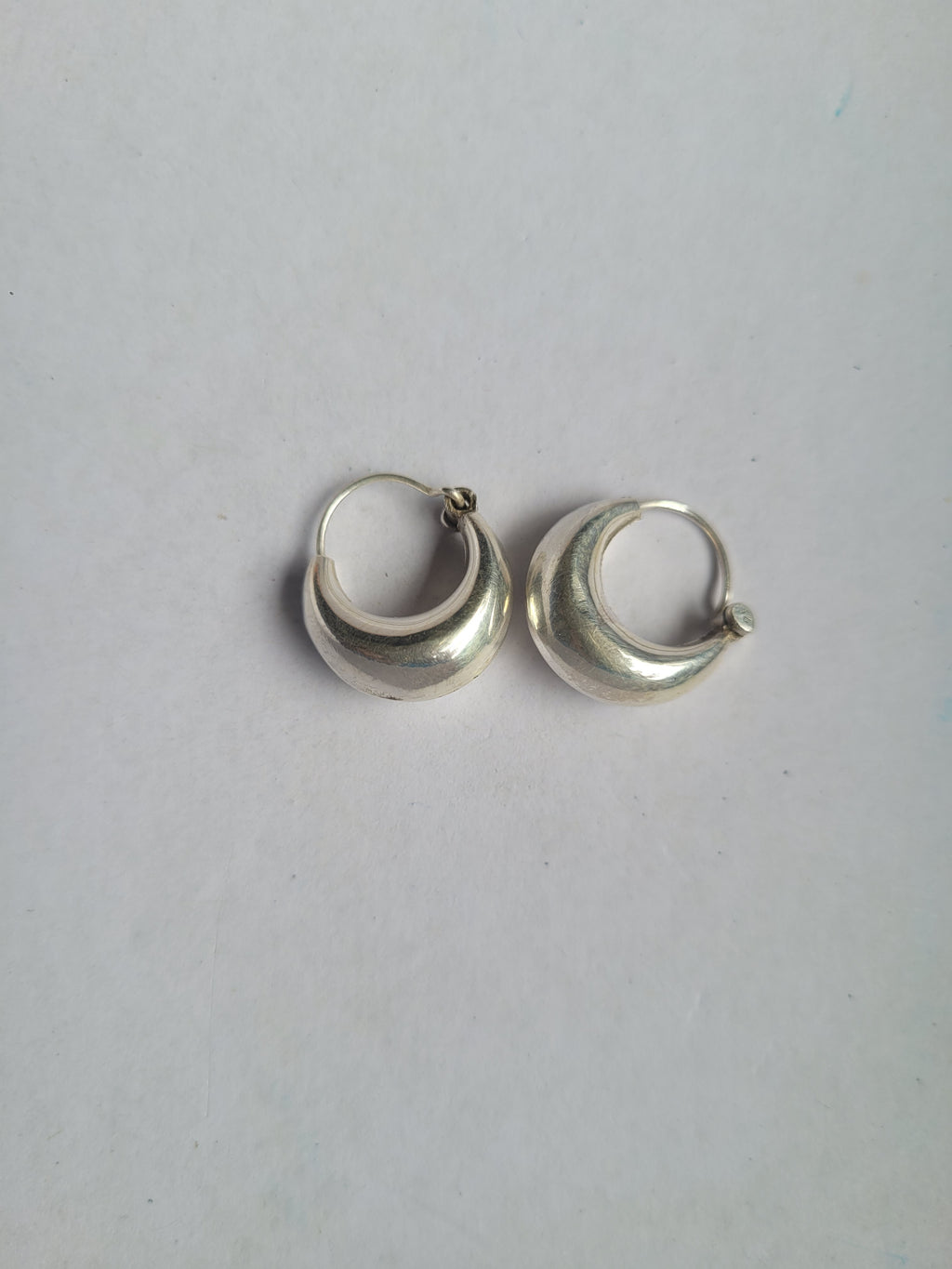 Chandrika Chime 92.5 Silver Statement Hoop Earrings