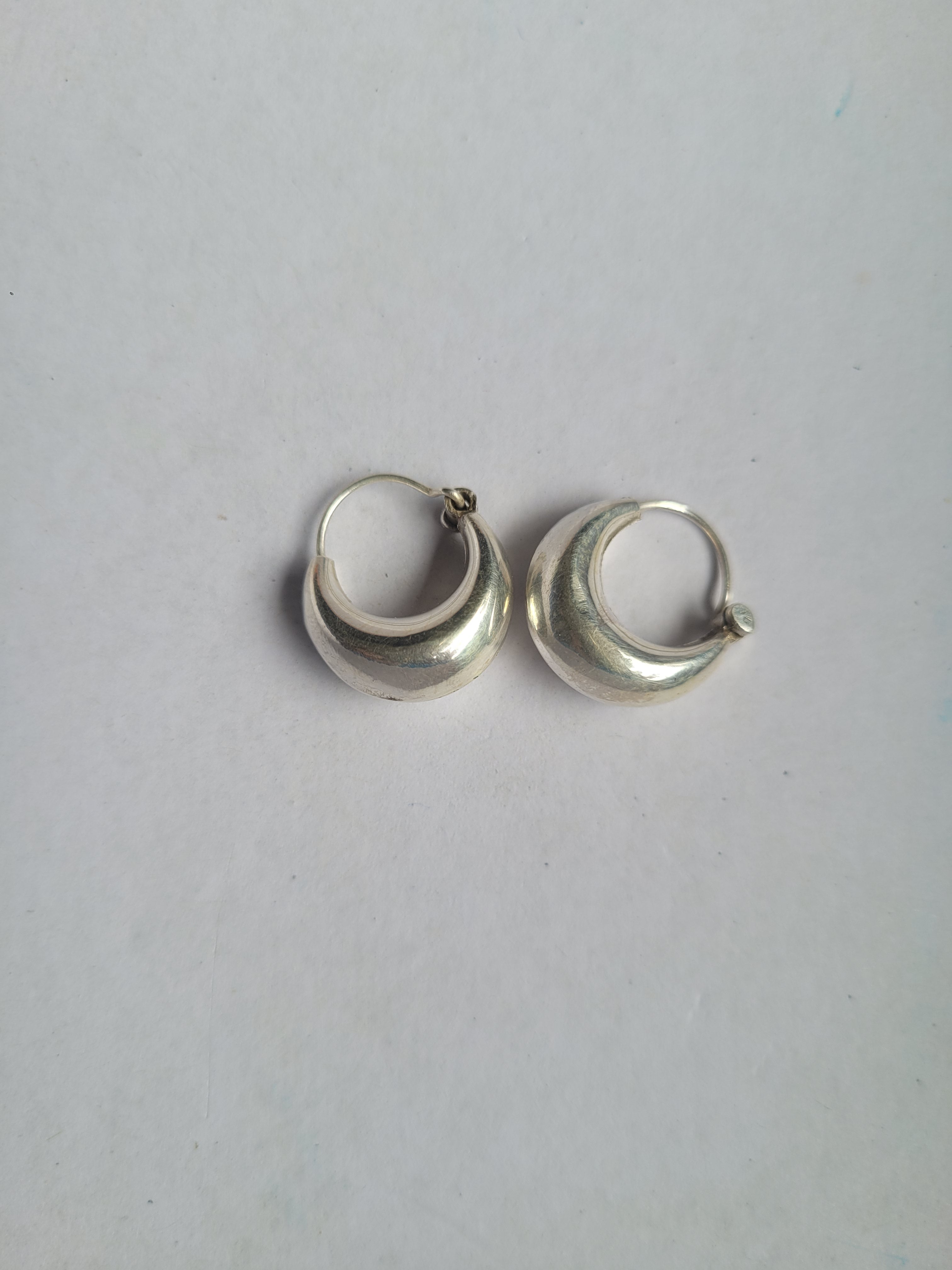 Chandrika Chime 92.5 Silver Statement Hoop Earrings